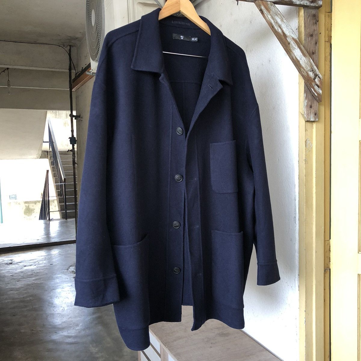Jil Sander Nice Piece🔥 Jil Sander x Uniqlo Wool Button Jacket Size US XXL / EU 58 / 5 - 4 Thumbnail