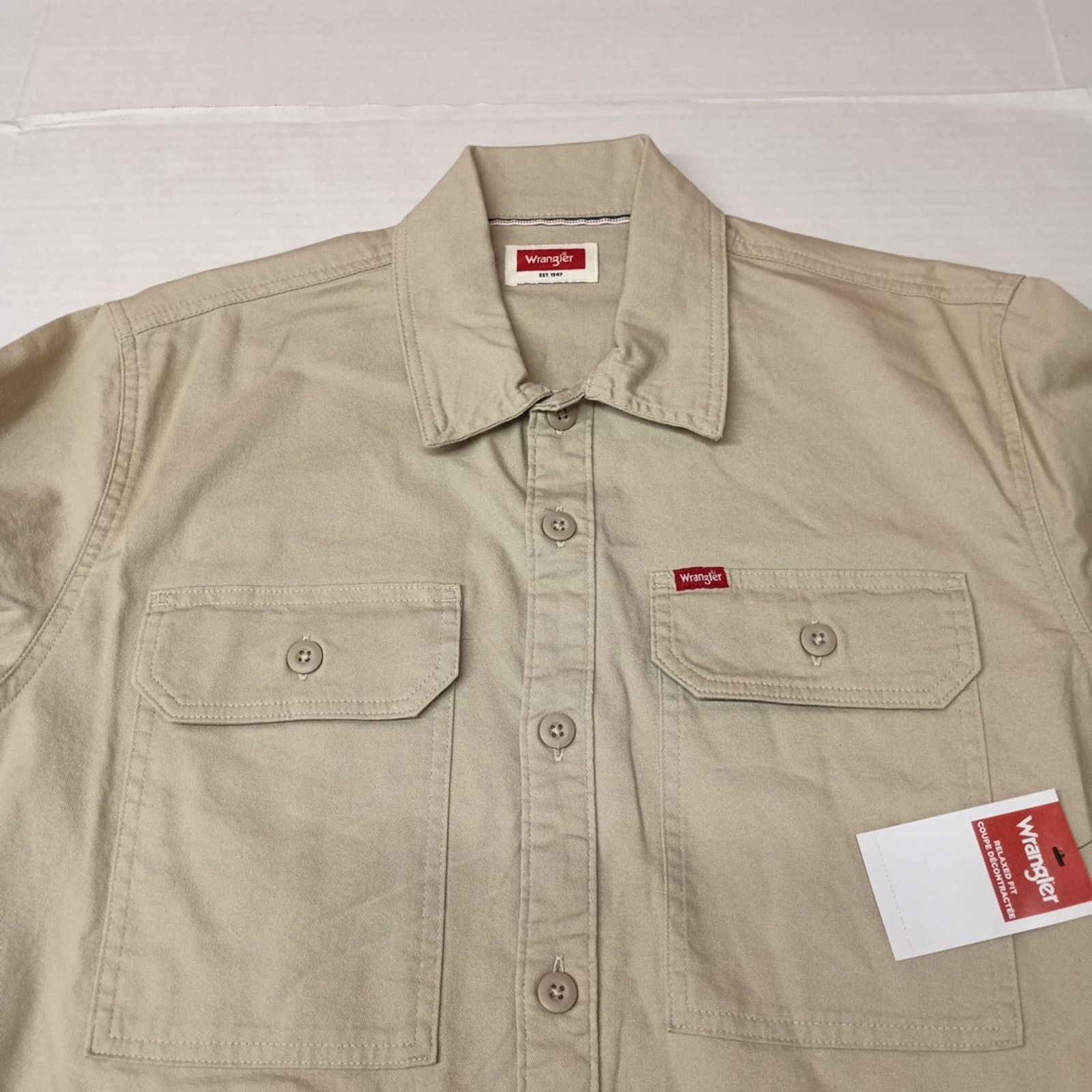 Wrangler Wrangler Jacket Overshirt Outdoor Shacket Size M Beige NWT Size US M / EU 48-50 / 2 - 4 Thumbnail