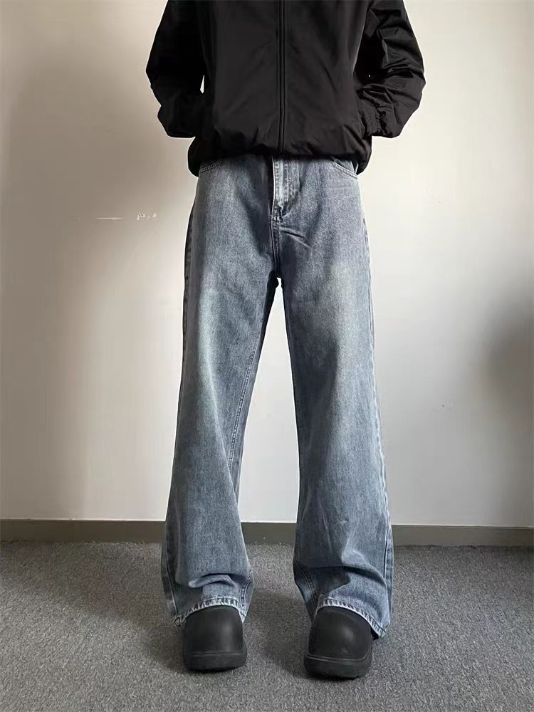 Japanese Brand × Jean Vintage wide leg loose fit straight leg jeans Size US 34 / EU 50 - 1 Thumbnail