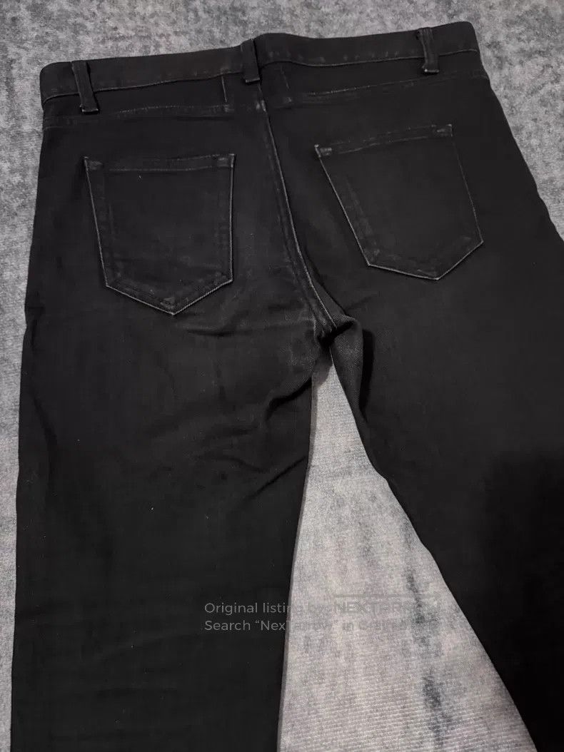 Saint Laurent Paris Saint Laurent Paris Fringed Hem Knee Cut Destroyed Denim J Size US 31 - 4 Thumbnail