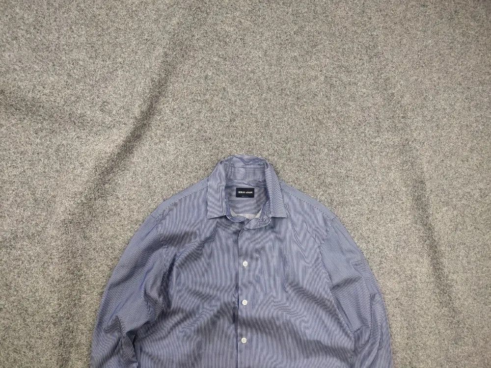Giorgio Armani Giorgio Armani Italy Design thin stripes Long sleeve shirt Size US M / EU 48-50 / 2 - 1 Thumbnail