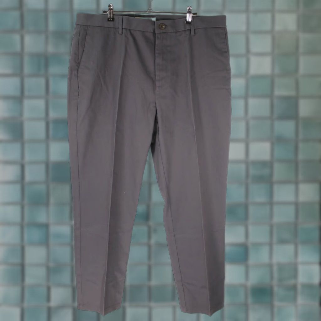 Vintage VINTAGE? No — Goodthreads Mens Pants Gray 38x30 Flat Front Regular Straight Knit Cotton Blend 4-Pocket Casual Men Size 38 Gray Men’s Pants Size US 38 / EU 54 - 1 Thumbnail