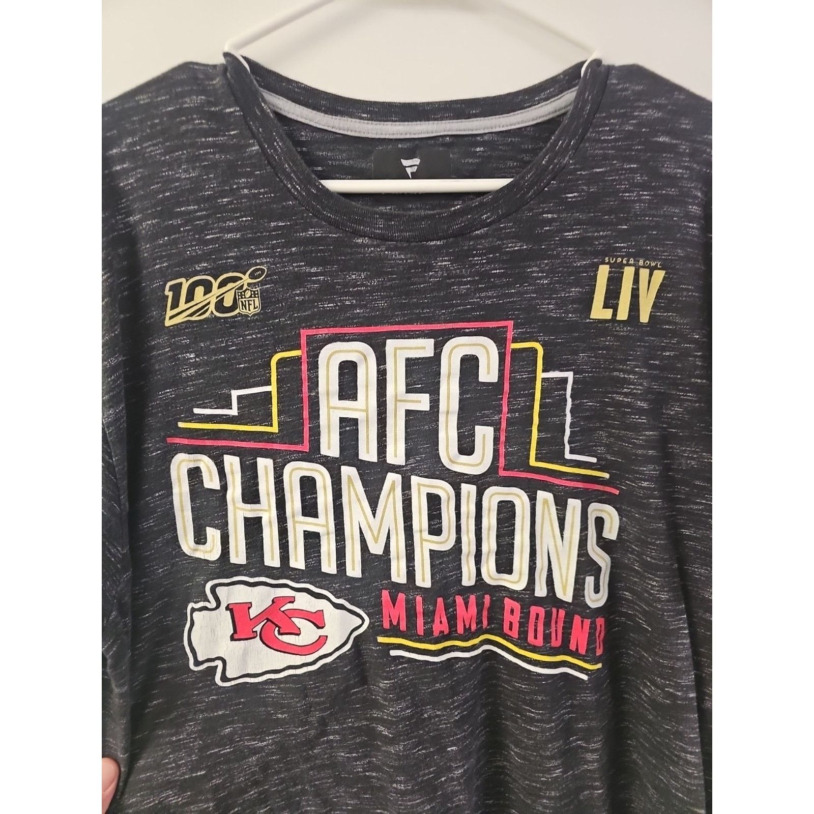 NFL Fanatics Chiefs AFC Champions Super Bowl LIV T-Shirt Size XL Size US XL / EU 56 / 4 - 2 Thumbnail