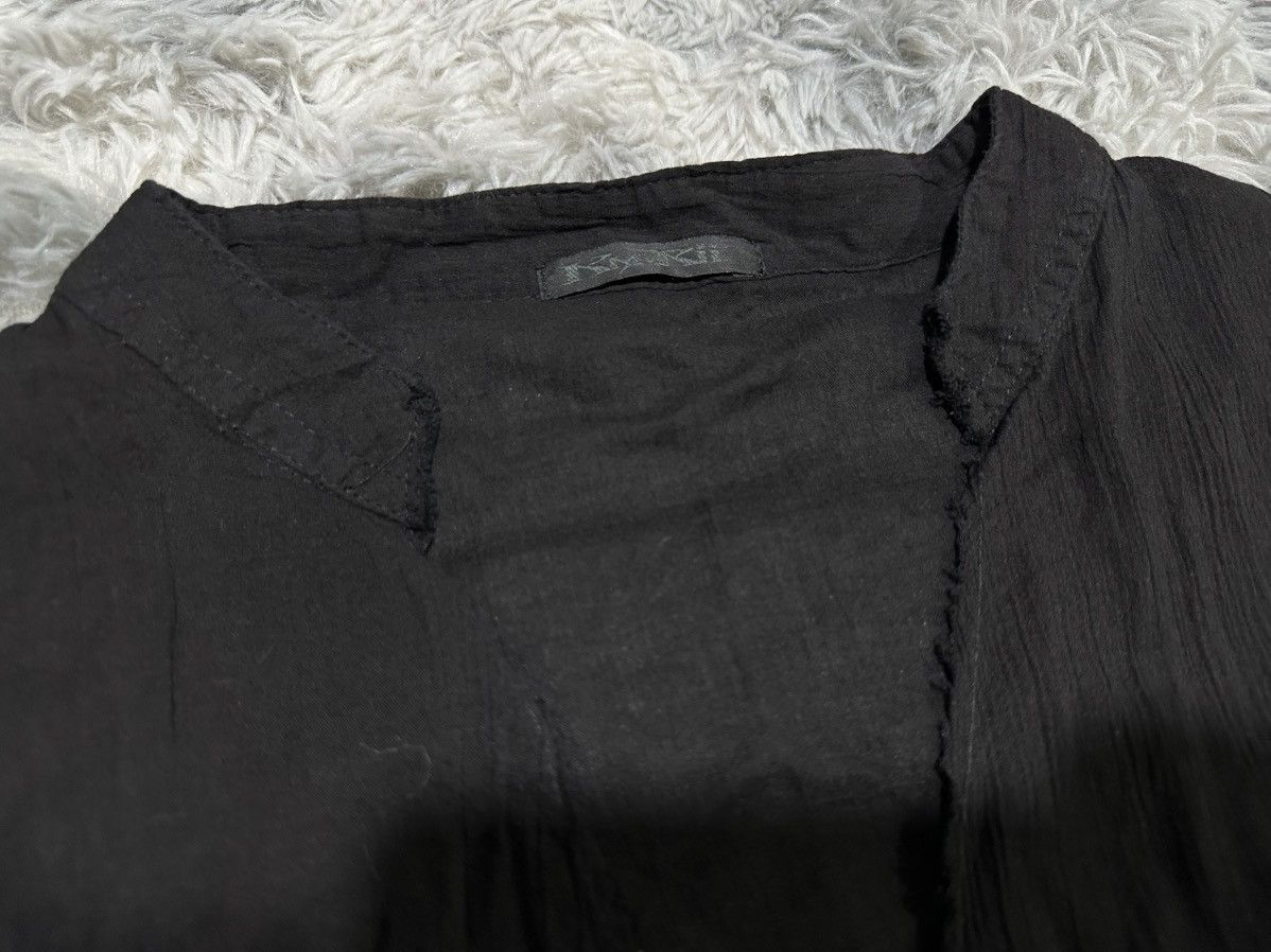 KMRii 🔥Rare Archived Kmrii Linen Shirt Raw Edge Goth Punk Size US XXL / EU 58 / 5 - 25 Thumbnail