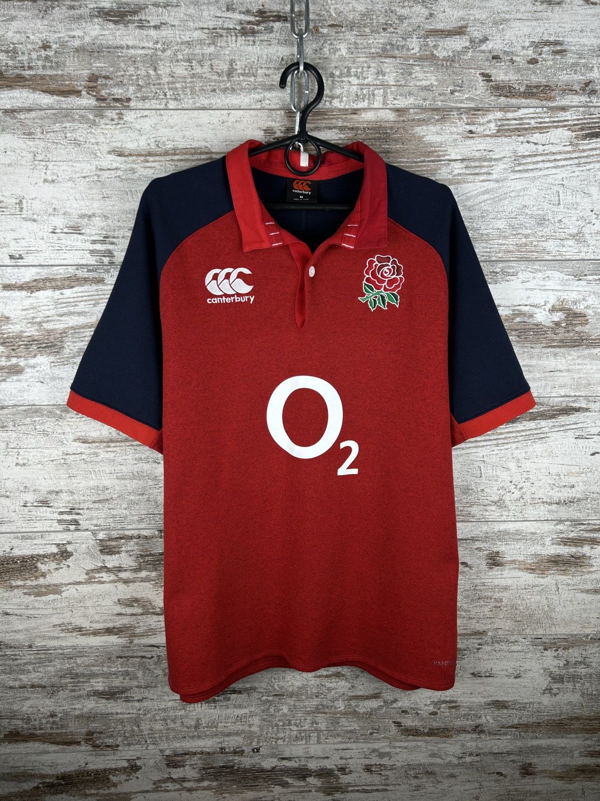 Canterbury of New Zealand Mens Vintage Canterbury England rugby polos T-shirt rare Size US M / EU 48-50 / 2 - 2 Thumbnail