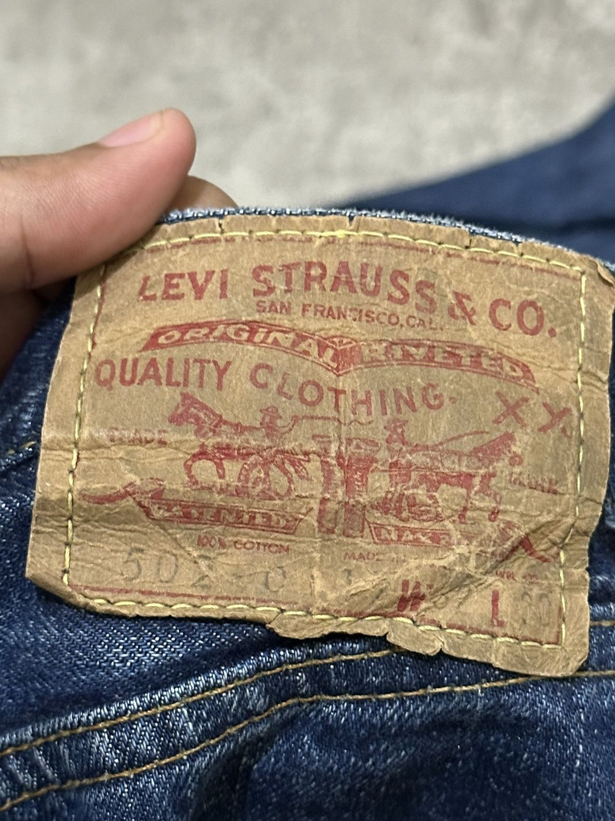 Levi's × Levi's Vintage Clothing vintage 60’s levi’s 502 0117 Big E ❌$$OLD❌ Size US 32 / EU 48 - 7 Thumbnail