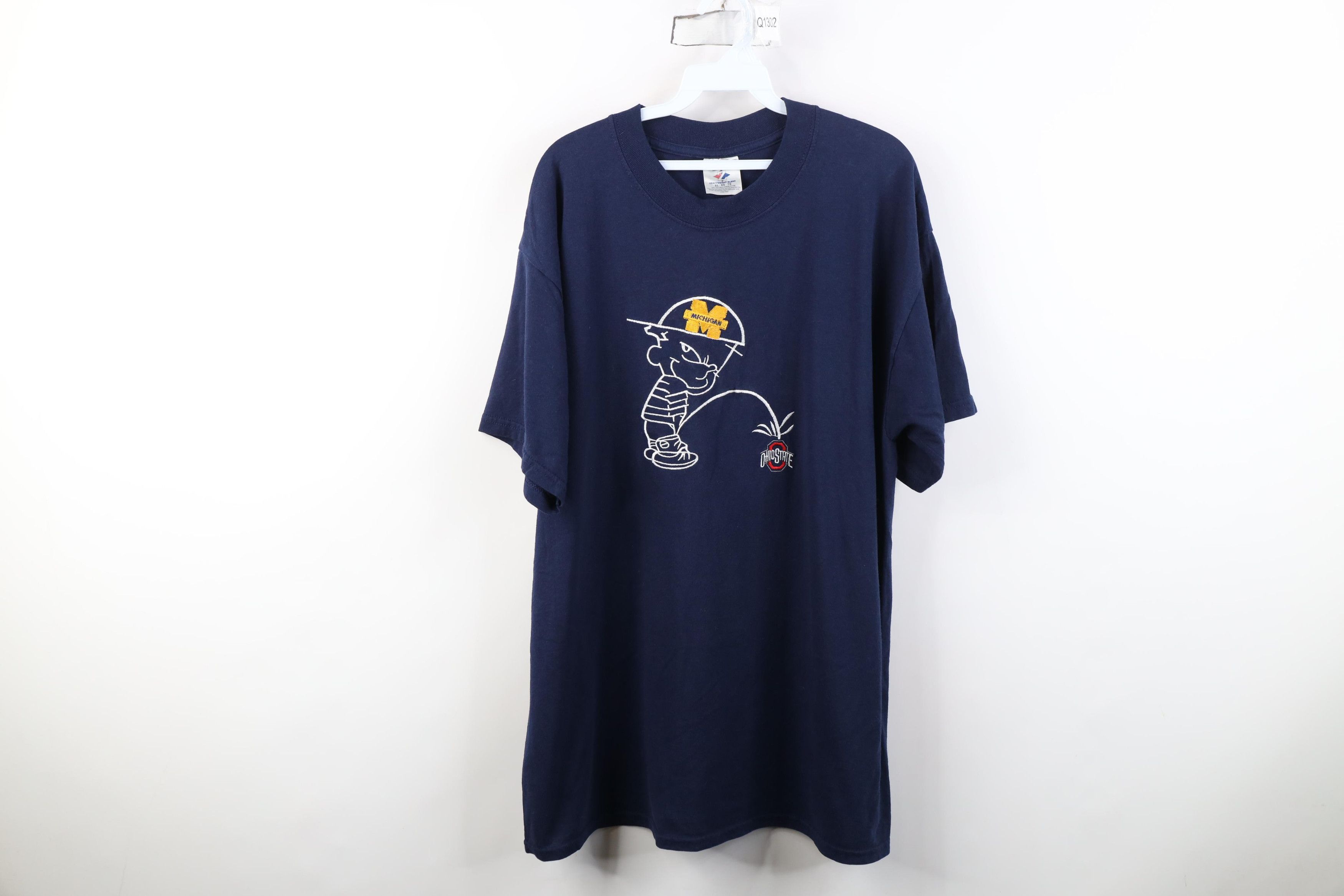 Vintage Vintage 90s Y2K University of Michigan Ohio State T-Shirt Size US XL / EU 56 / 4 - 1 Thumbnail
