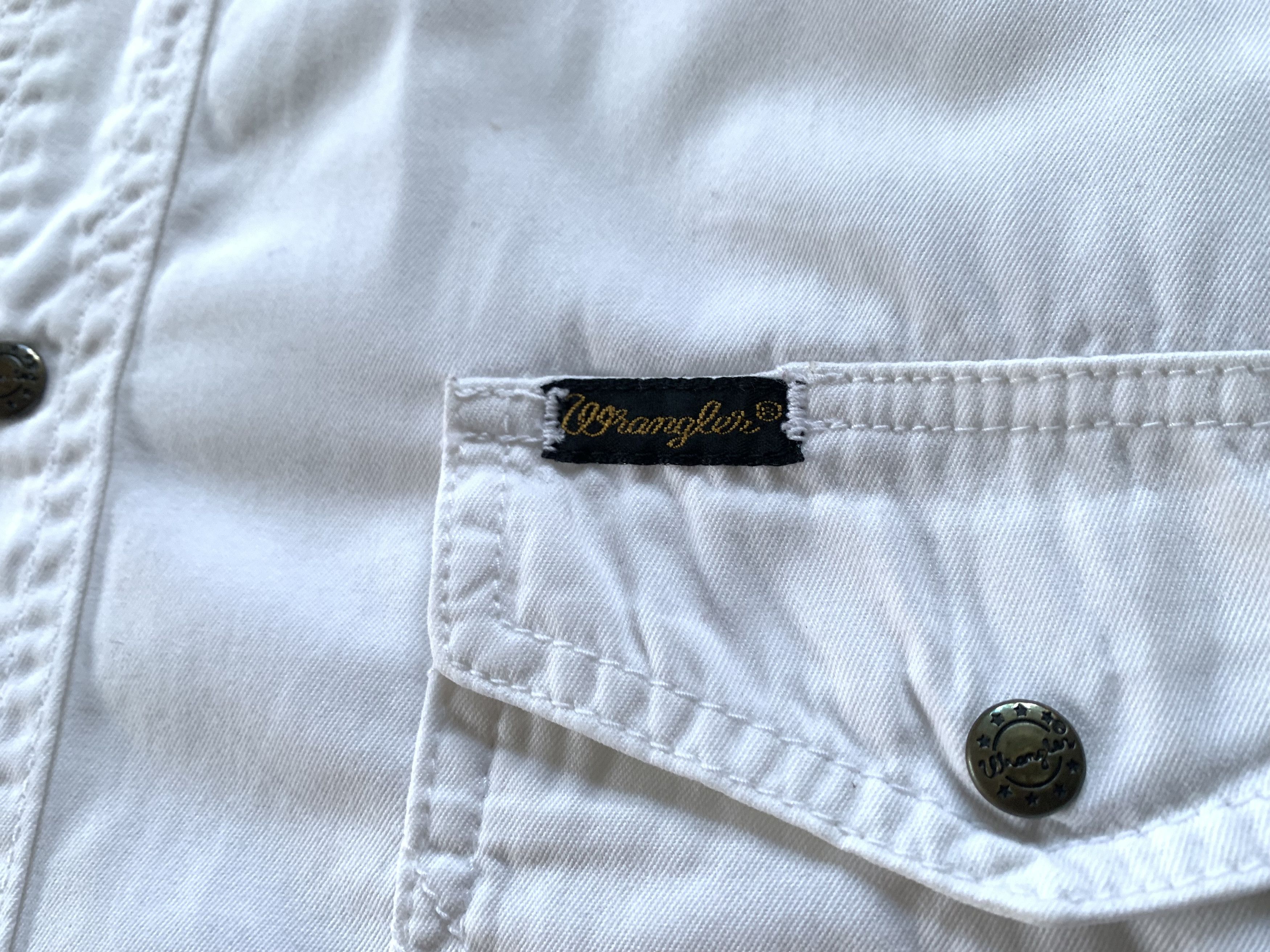 Wrangler Wrangler Authentic Western Long Sleeve White Snap Up Shirt Size US XXL / EU 58 / 5 - 5 Thumbnail