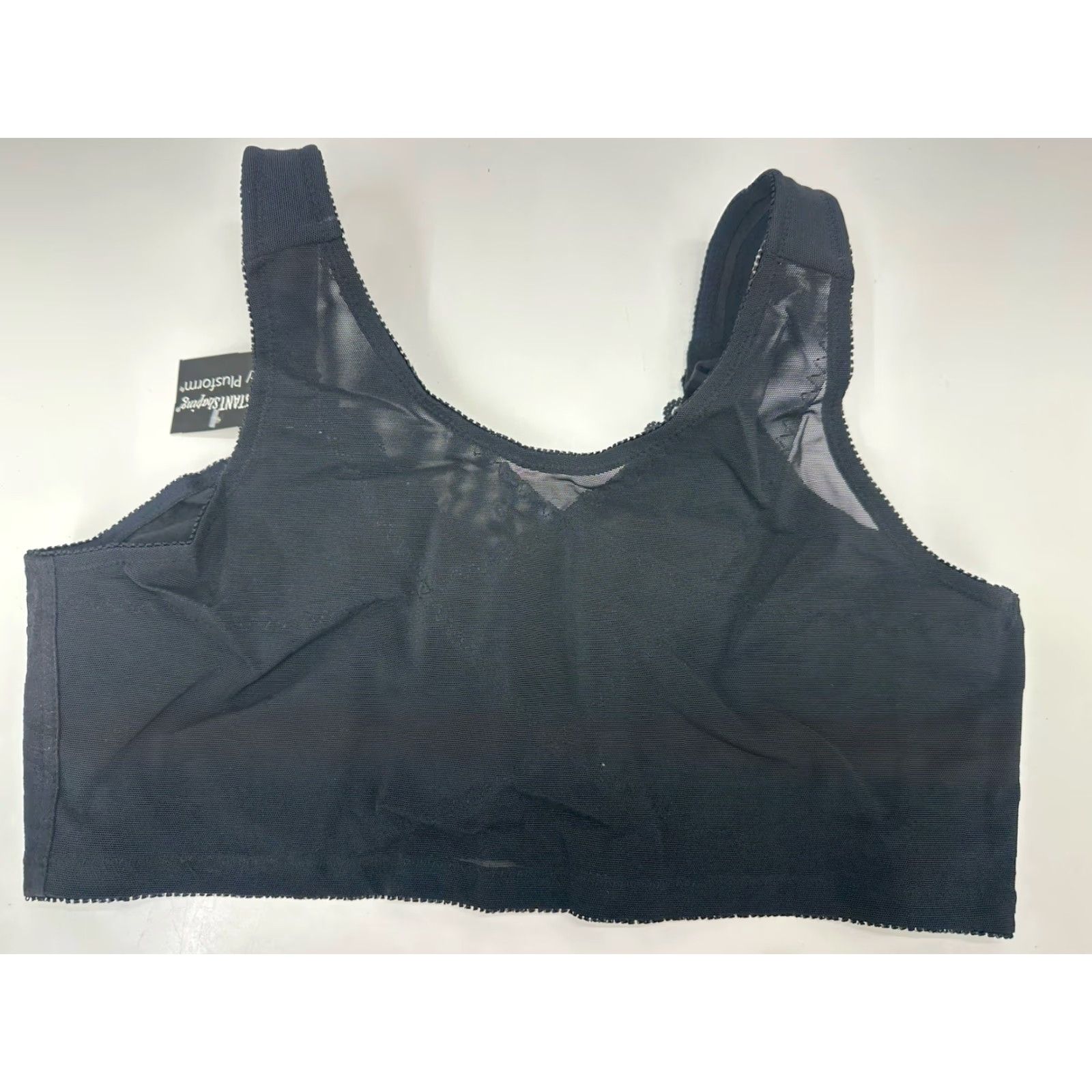 Vintage Plusform Instant Shaping Bra 42D Front Closure No Wire Black NWTs 1628 Womens Adjustable Strap Size ONE SIZE - 7 Thumbnail