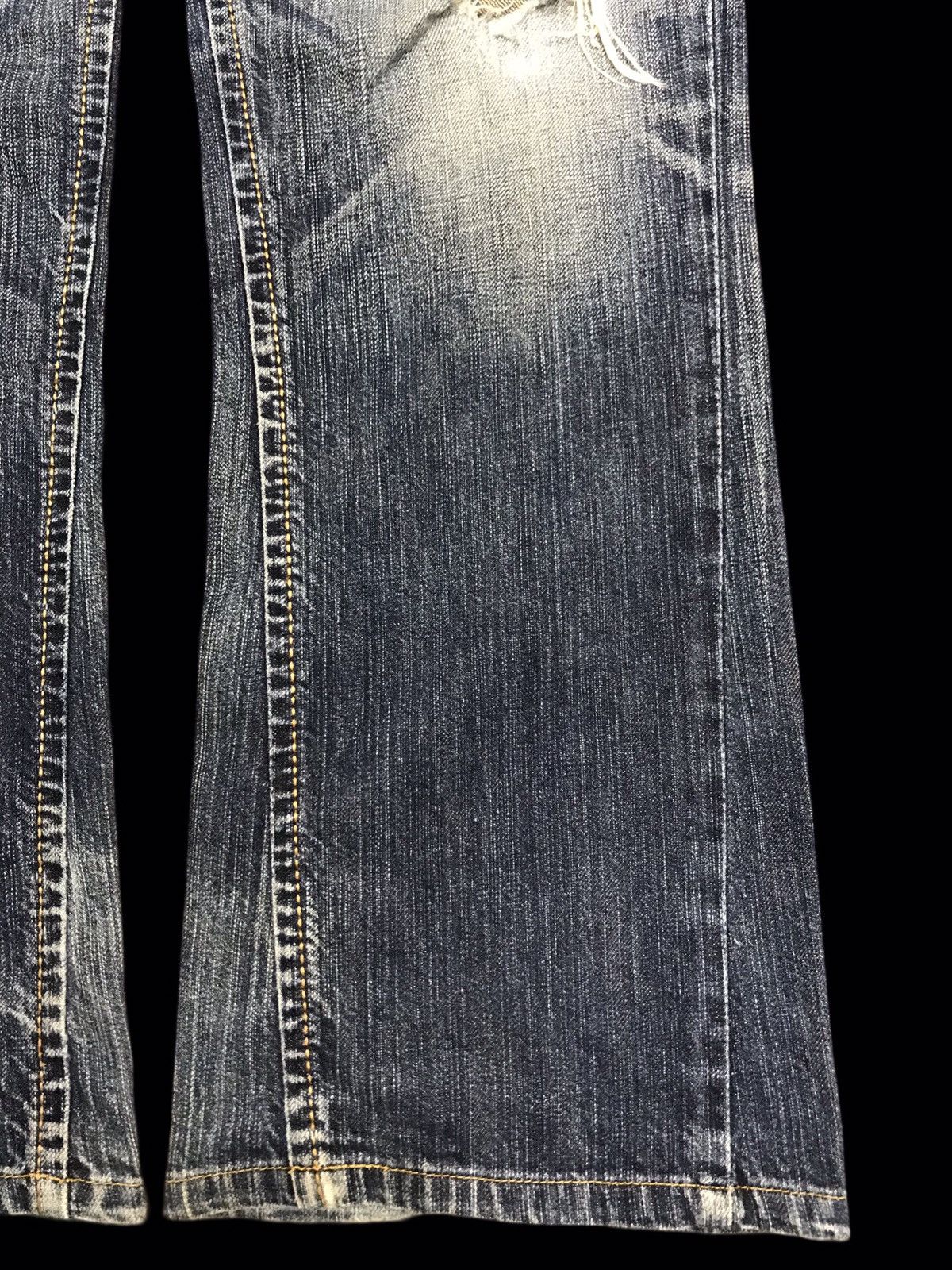 Edwin × Japanese Brand 💥FLARE💥EDWIN BUFFALO HEAD CRSH FLARE DISTRESSED DENIM F329 Size US 30 / EU 46 - 10 Thumbnail