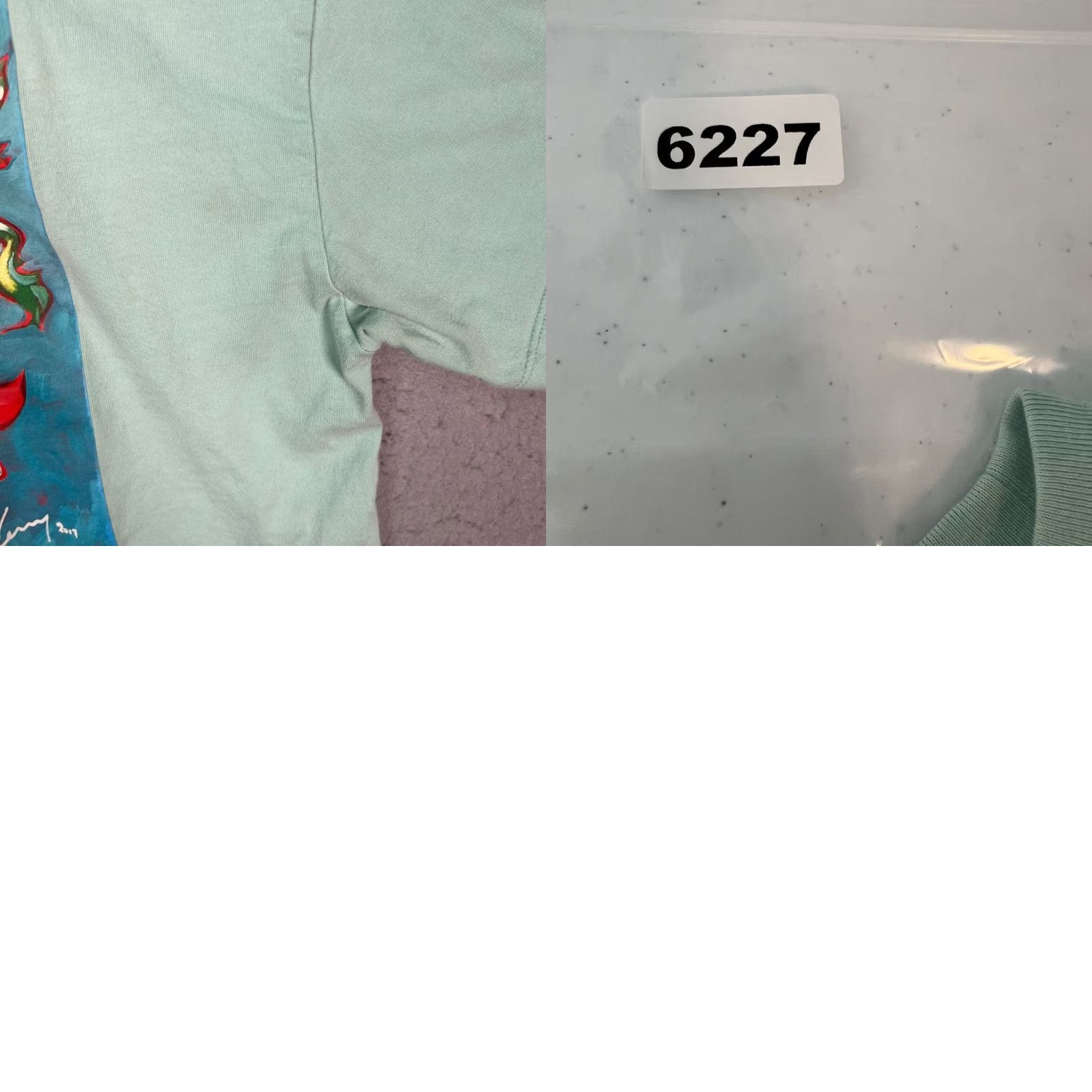 Uniqlo Uniqlo UT x Kenny Wong Womens Size Small Mint Green T-Shirt Wave Of The Future Short Sleeve Crew Neck Cotton Size S / US 4 / IT 40 - 9 Thumbnail