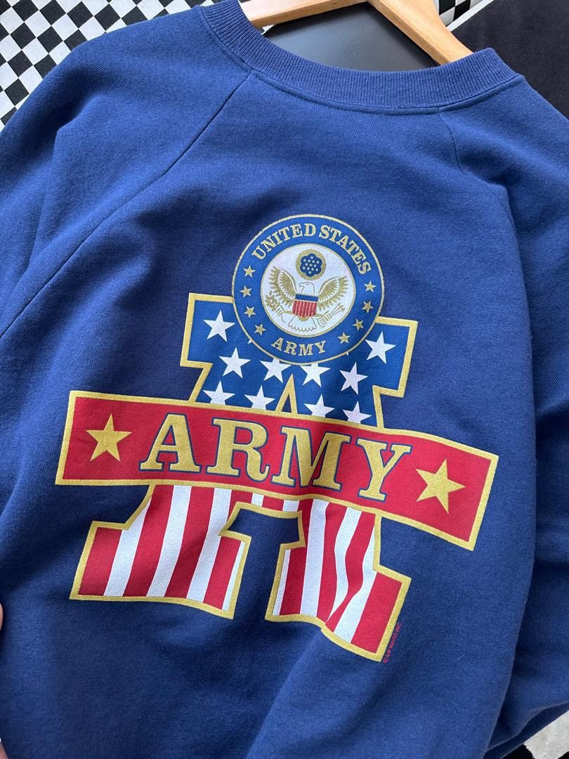 Vintage VINTAGE US ARMY SWEATSHIRT Size US XL / EU 56 / 4 - 5 Thumbnail