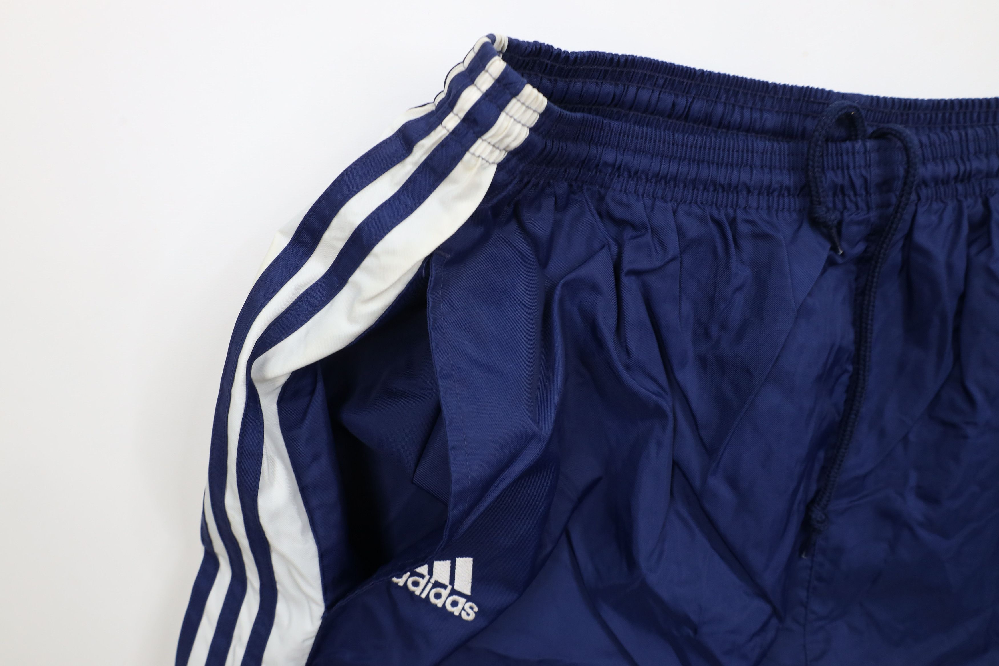 Adidas × Vintage Vintage 90s Adidas Spell Striped Lined Joggers Pants Blue Size US 40 / EU 56 - 7 Thumbnail