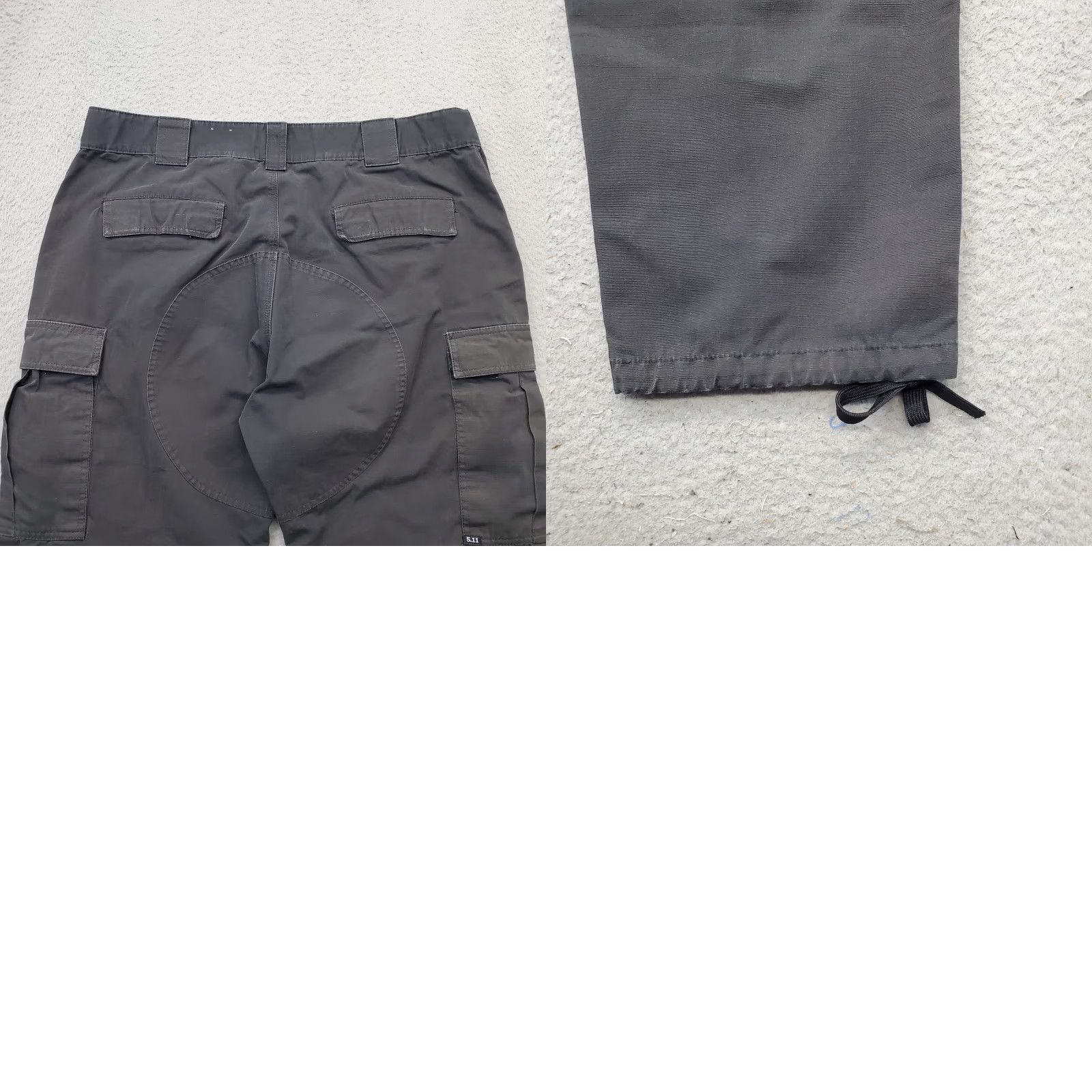 Vintage 5.11 Tactical Cargo Pants Mens XL Black Flex Fire Hose Work Double Knee Pants Mens XL Black Cargo Fit: Regular Inseam 31" Waist 40" Size US 36 / EU 52 - 8 Thumbnail