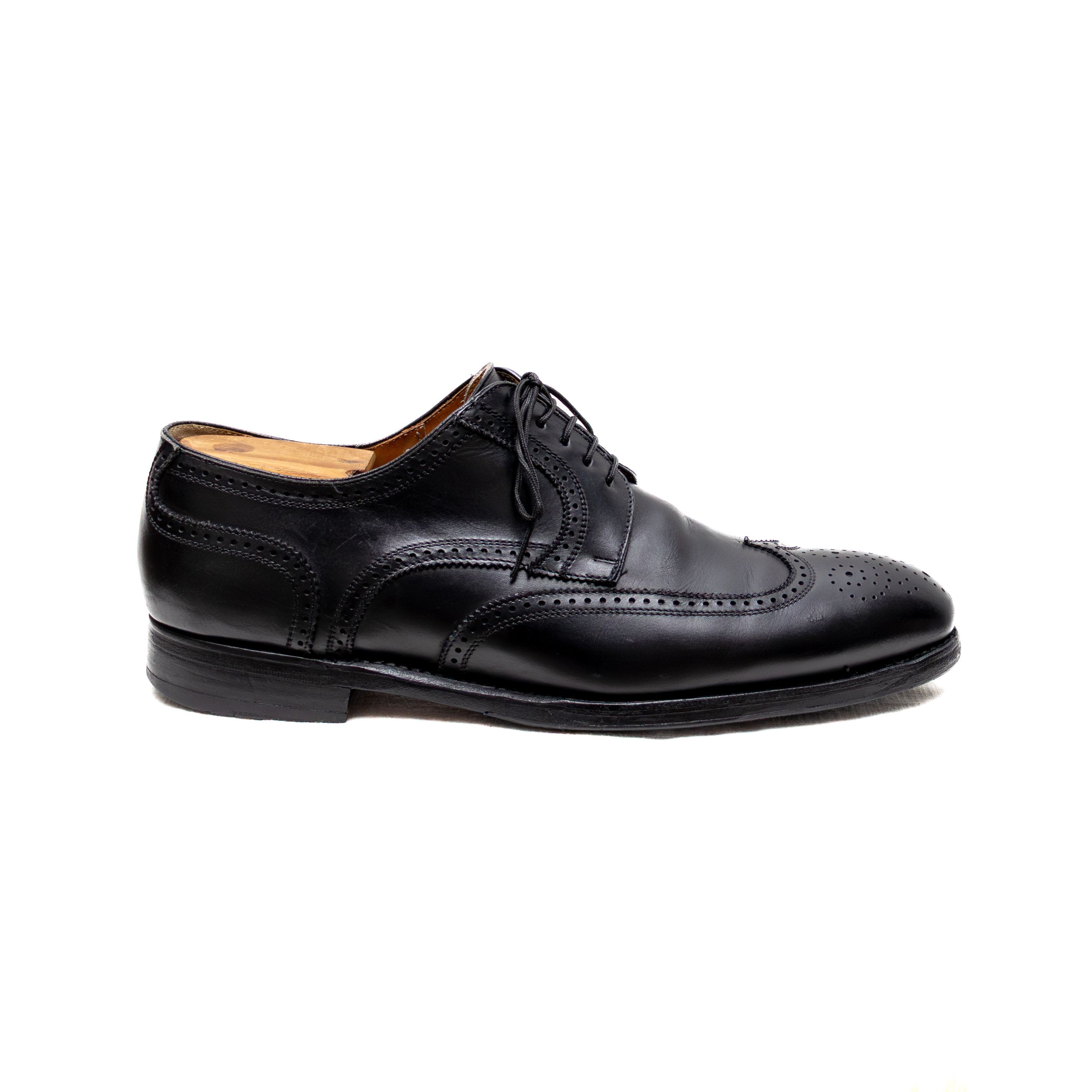 Berwick 1707 Men’s Berwick 1707 Black Leather Brogue Oxford Shoes sz 11 Size US 11 / EU 44 - 3 Thumbnail
