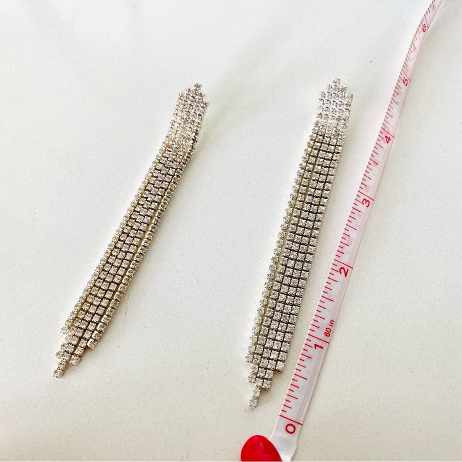 Nordstrom NORDSTROM REVOLVE VINTAGE Y2K Silver Tassel Drop Earrings Size ONE SIZE - 6 Thumbnail