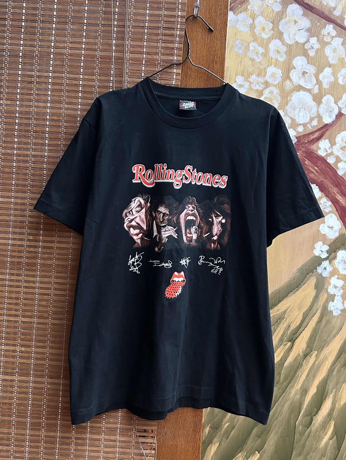 Band Tees × The Rolling Stones 2000’s The Rolling Stones Spiked Tongue Cartoon Faces Tee Size US L / EU 52-54 / 3 - 1 Thumbnail