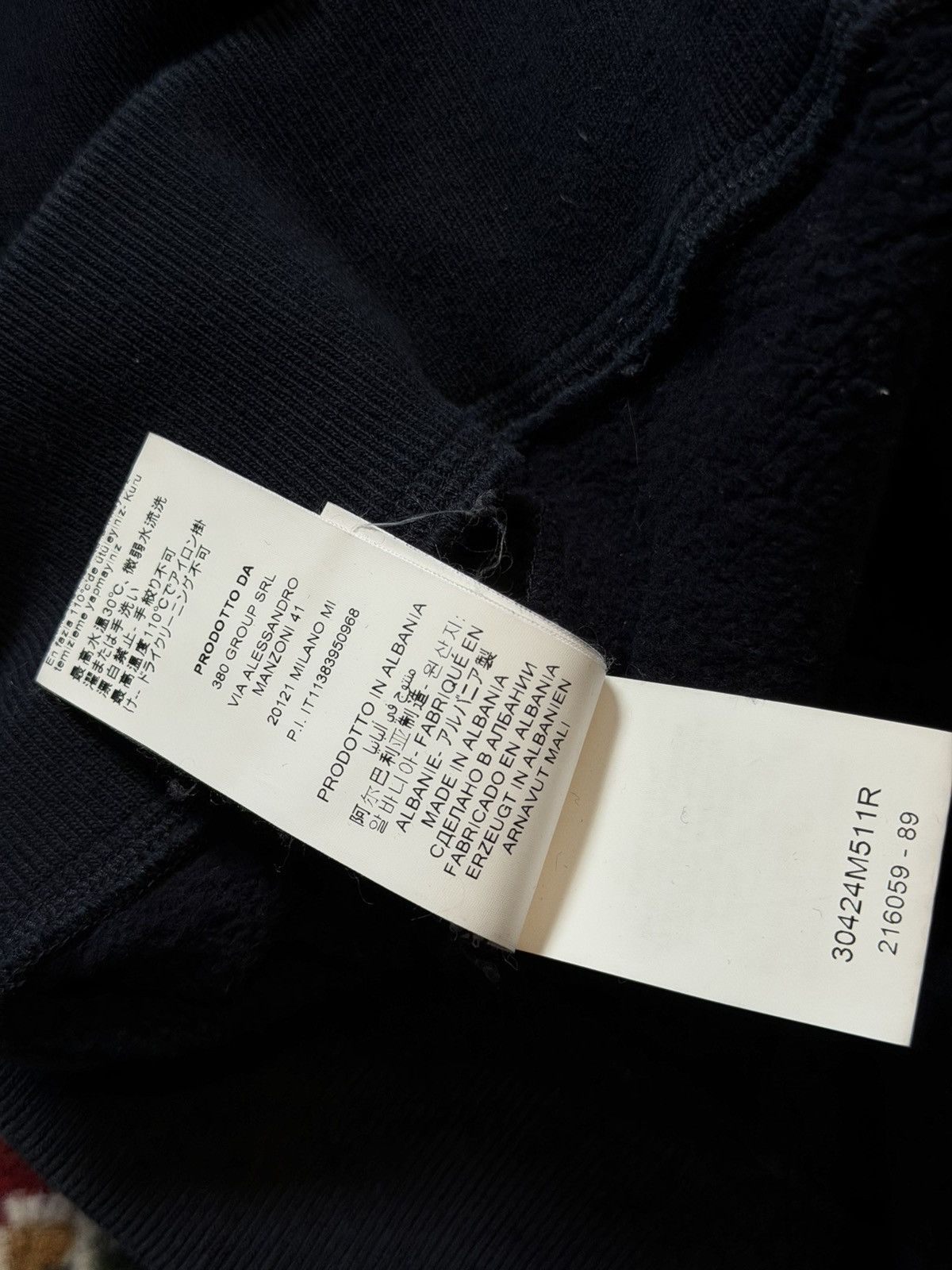 424 424 Embroidered Sweatshirt Crewneck Size Medium Navy Blue Size US M / EU 48-50 / 2 - 10 Thumbnail