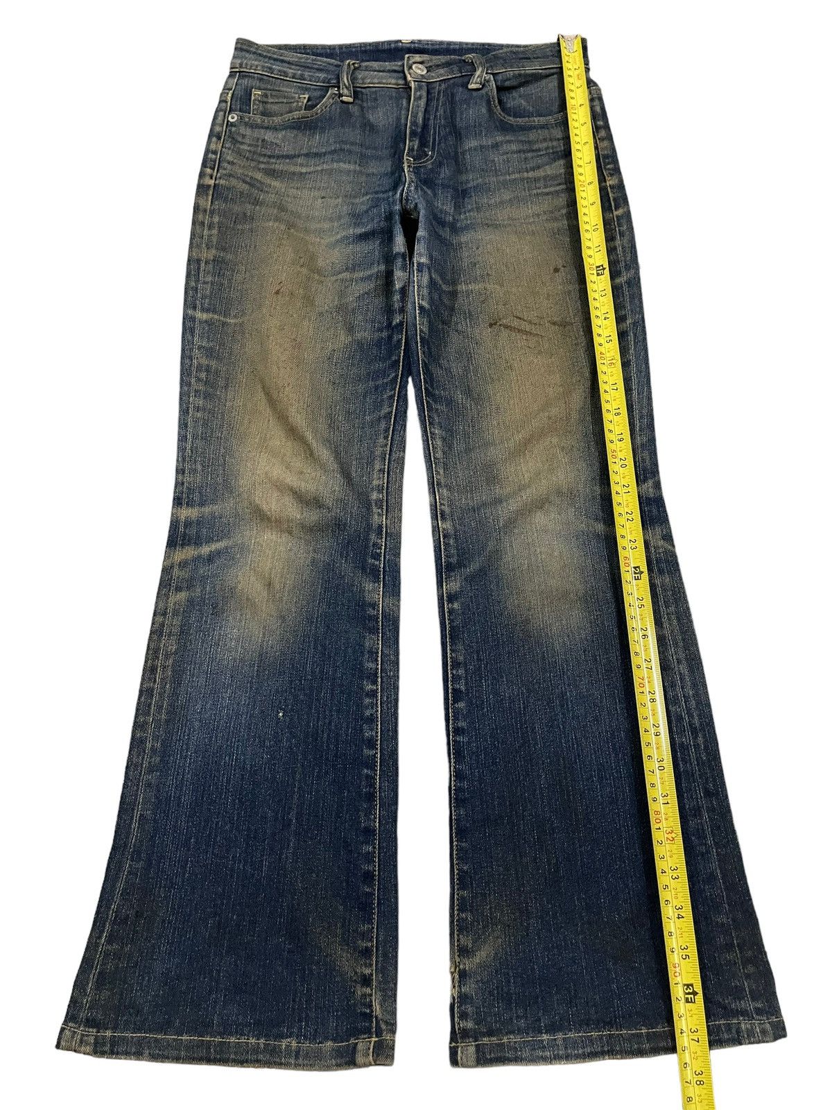 Uniqlo Vintage Japanese Uniqlo Mud Wash Style Flare Jeans Size US 30 / EU 46 - 10 Thumbnail