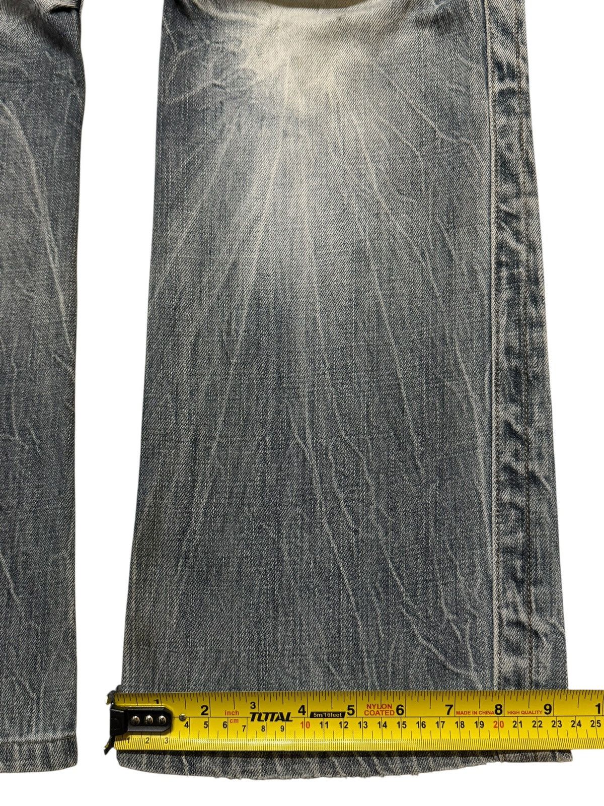 Kapital Vintage Y2K Japanese Faded Thunder Wash Distressed Flare Size US 34 / EU 50 - 13 Thumbnail
