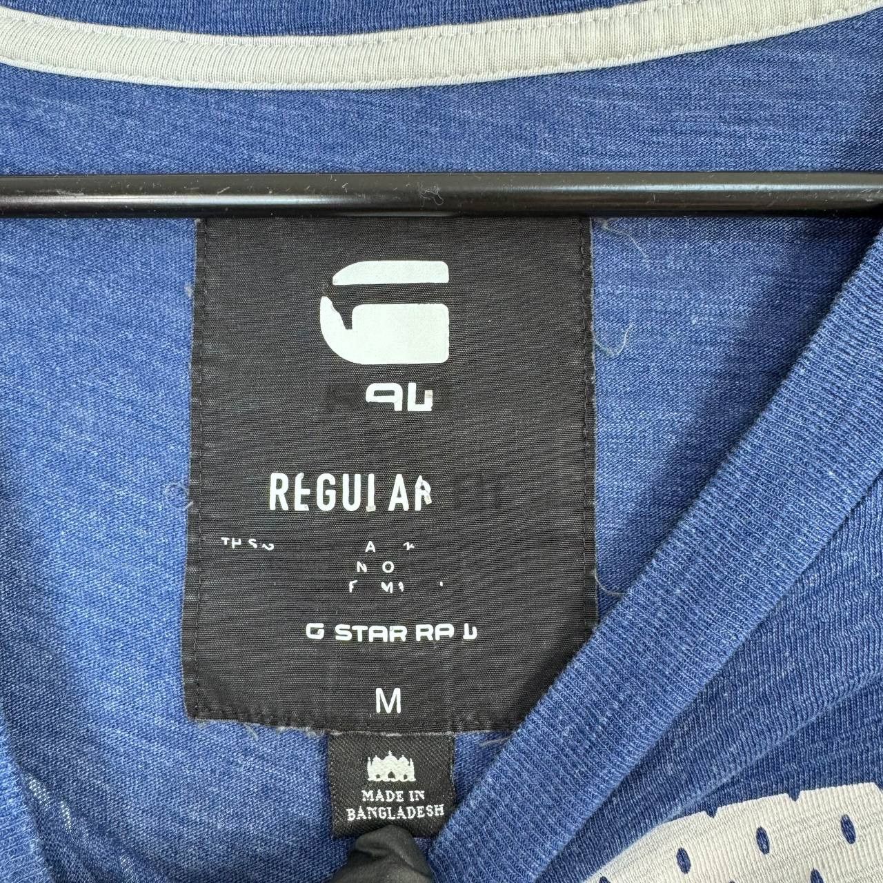 G-Star G-Star Raw Graphic Logo T-Shirt Blue Streetwear Size M Size US M / EU 48-50 / 2 - 4 Thumbnail