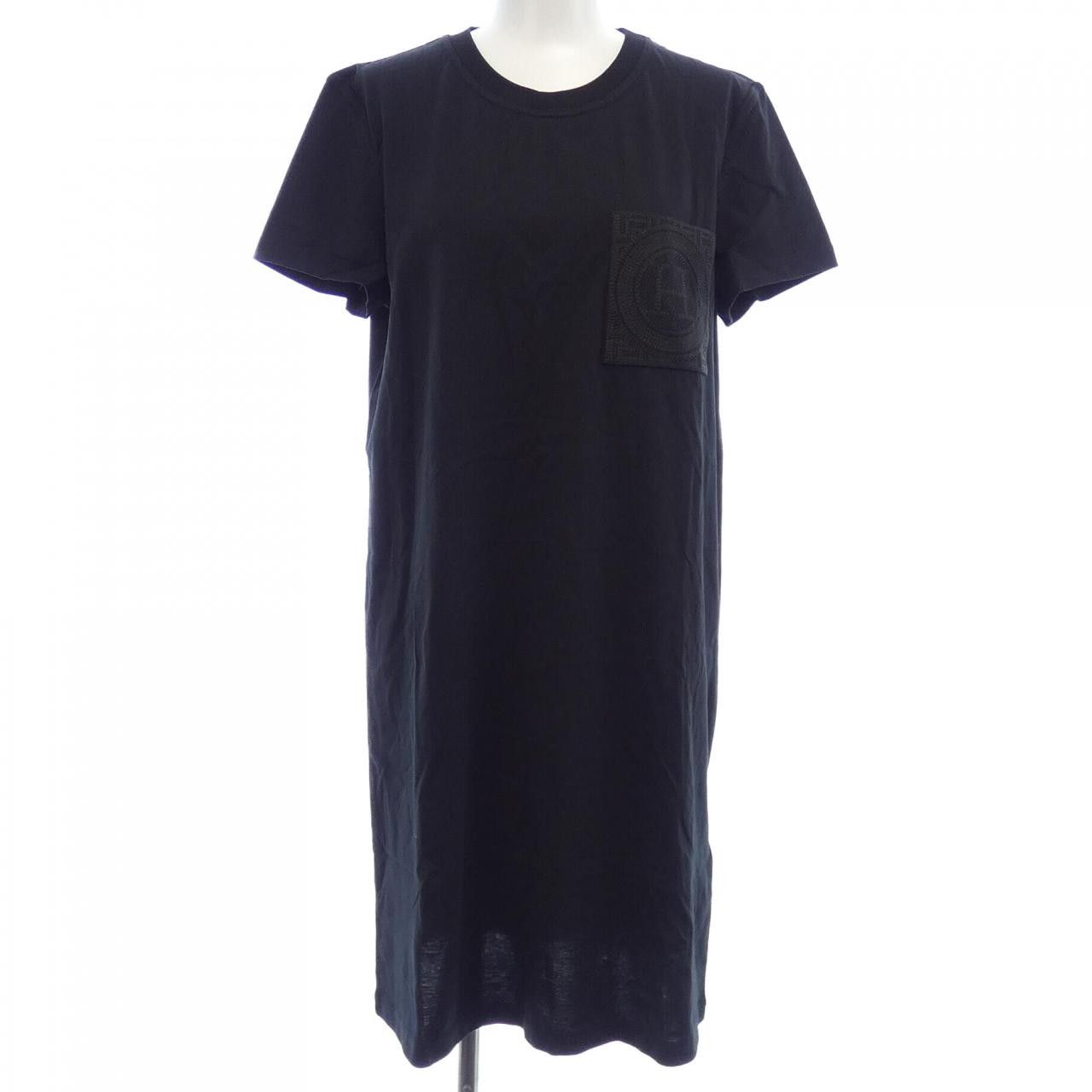 Hermes Hermes Hermes Embroidered Pocket Dress Textile Dresses DUTY FREE for USA Size ONE SIZE - 1 Thumbnail