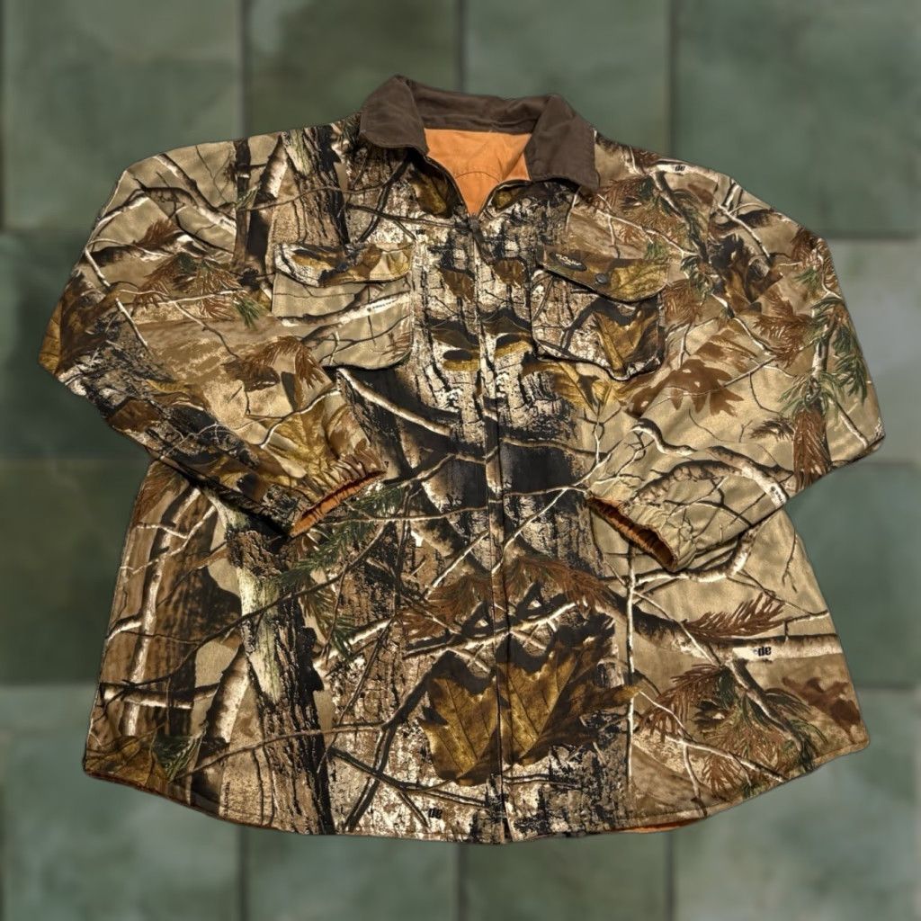 Walls VINTAGE Walls Men’s Large Reversible Camouflage Canvas Jacket Outdoor Apparel 90s Mens Size US L / EU 52-54 / 3 - 1 Thumbnail