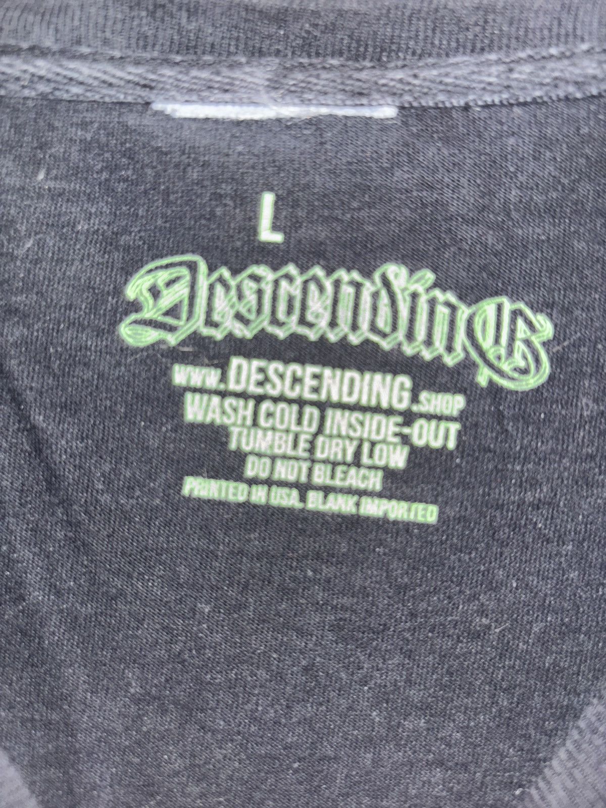 Vintage Descending worldwide skeleton mowhawk t shirt Size US L / EU 52-54 / 3 - 2 Thumbnail
