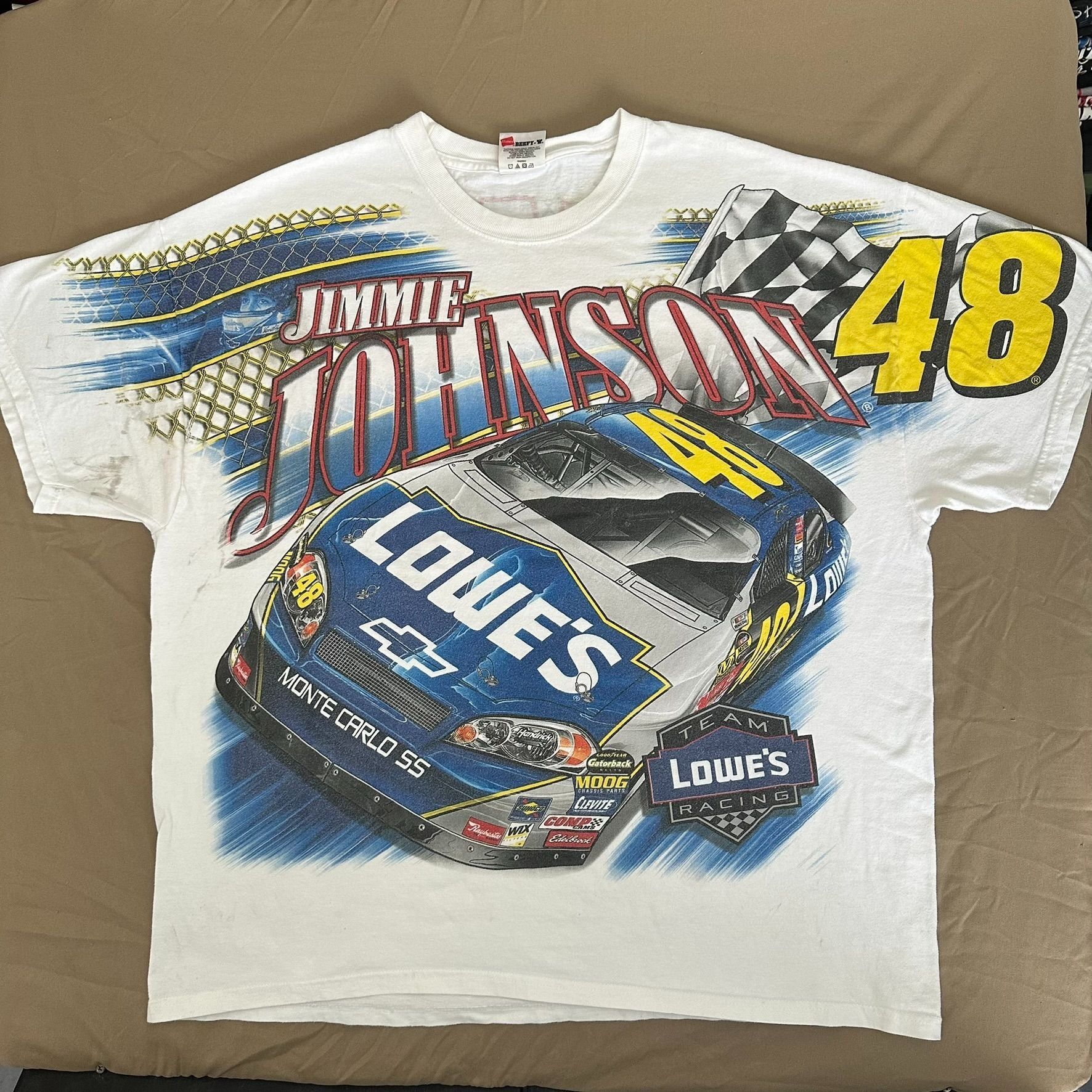 NASCAR Vintage Y2K NASCAR Jimmie Johnson Lowe's AOP T-Shirt All Ove Size US XXL / EU 58 / 5 - 1 Thumbnail