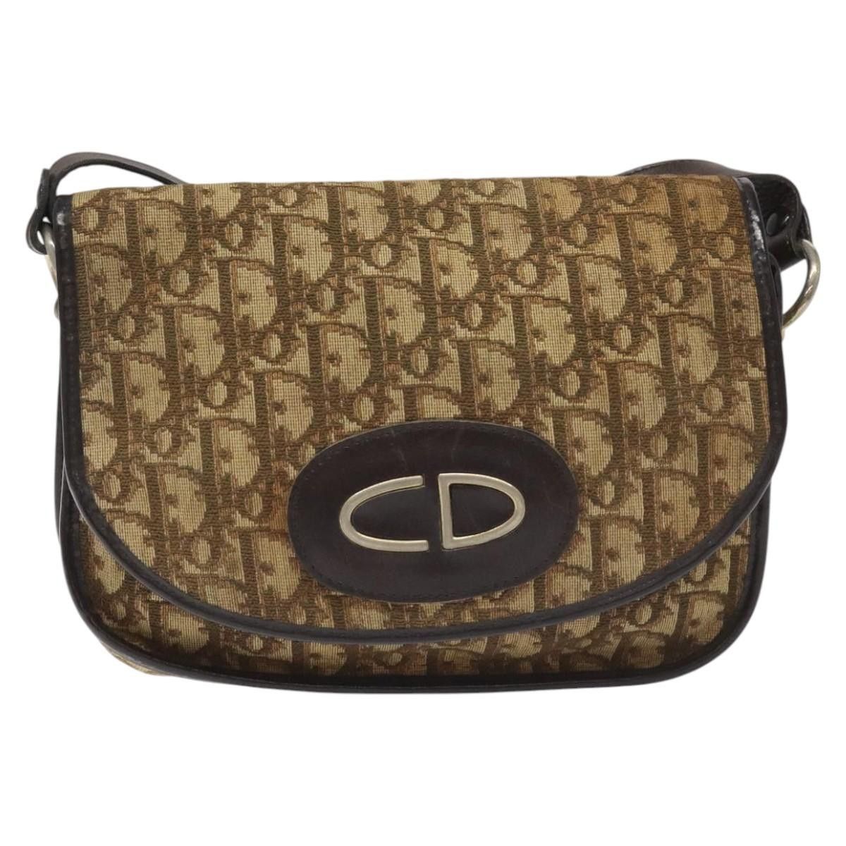 Dior DIOR Trotter Canvas Shoulder Bag Brown Size ONE SIZE - 2 Thumbnail
