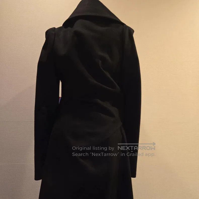 Vivienne Westwood Vivienne Westwood Navy Blue Witch Asymmetrical Wool Overco Size XS / US 0-2 / IT 36-38 - 9 Thumbnail