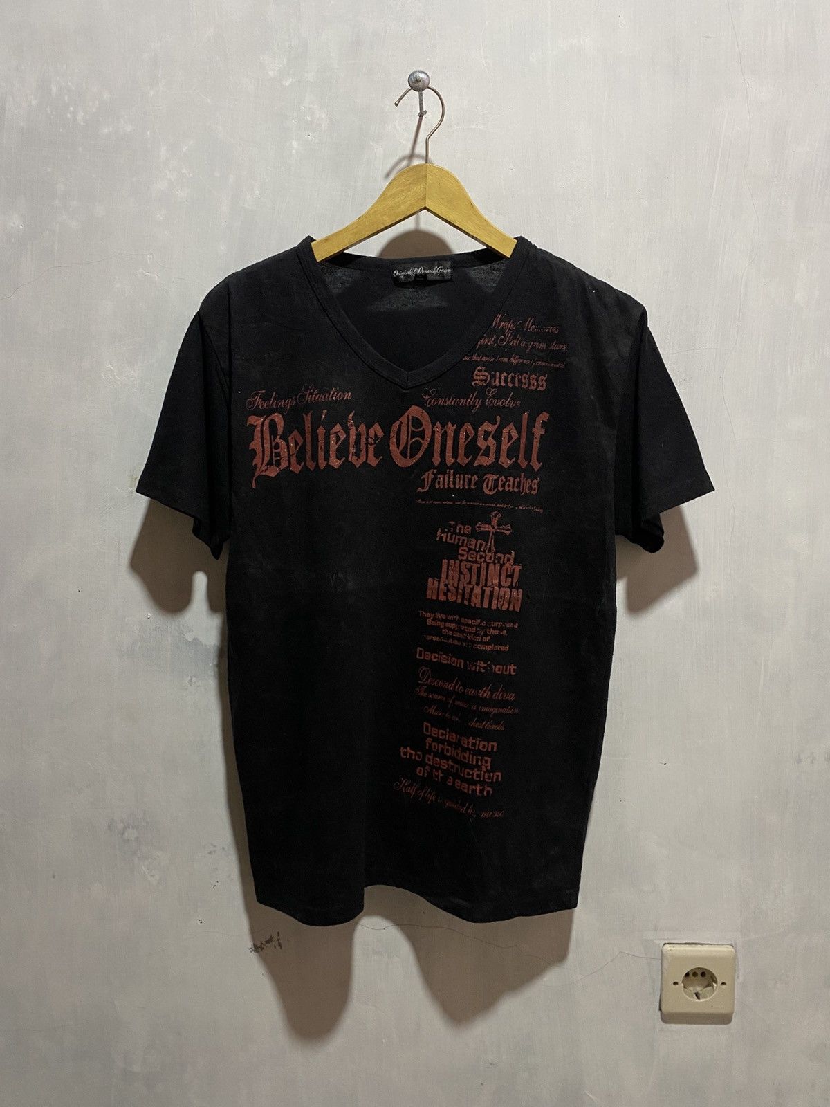 Japanese Brand 2000s y2k glitter words tshirt iswn lgb style Size US M / EU 48-50 / 2 - 1 Thumbnail