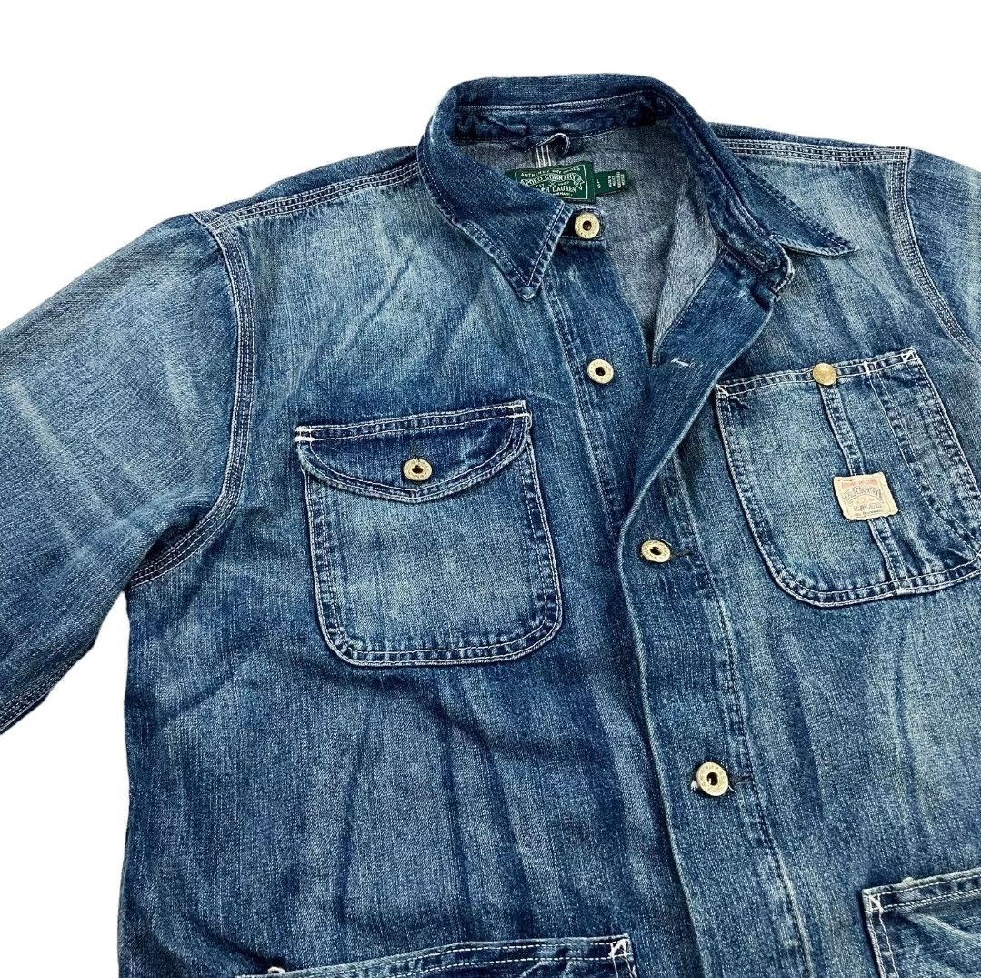 Designer × Polo Ralph Lauren Polo Country Ralph Lauren Denim Jeans Shirt Jacket SZ Large Size US L / EU 52-54 / 3 - 3 Thumbnail