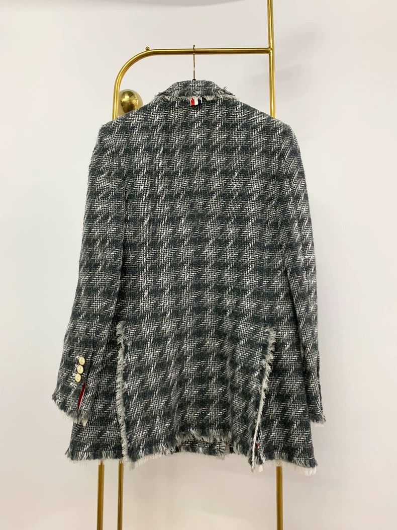 Thom Browne Thom Browne Wool tweed ruffled jacket Size S / US 4 / IT 40 - 3 Thumbnail
