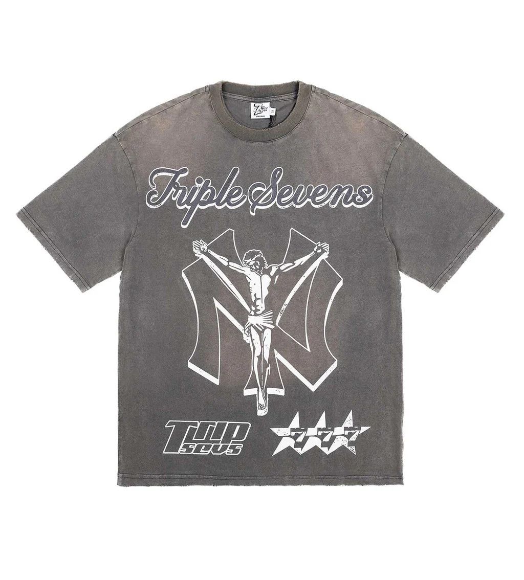 TRIPLE SEVENS Triple Sevens 7 Savior Grey Tee Size US M / EU 48-50 / 2 - 1 Preview