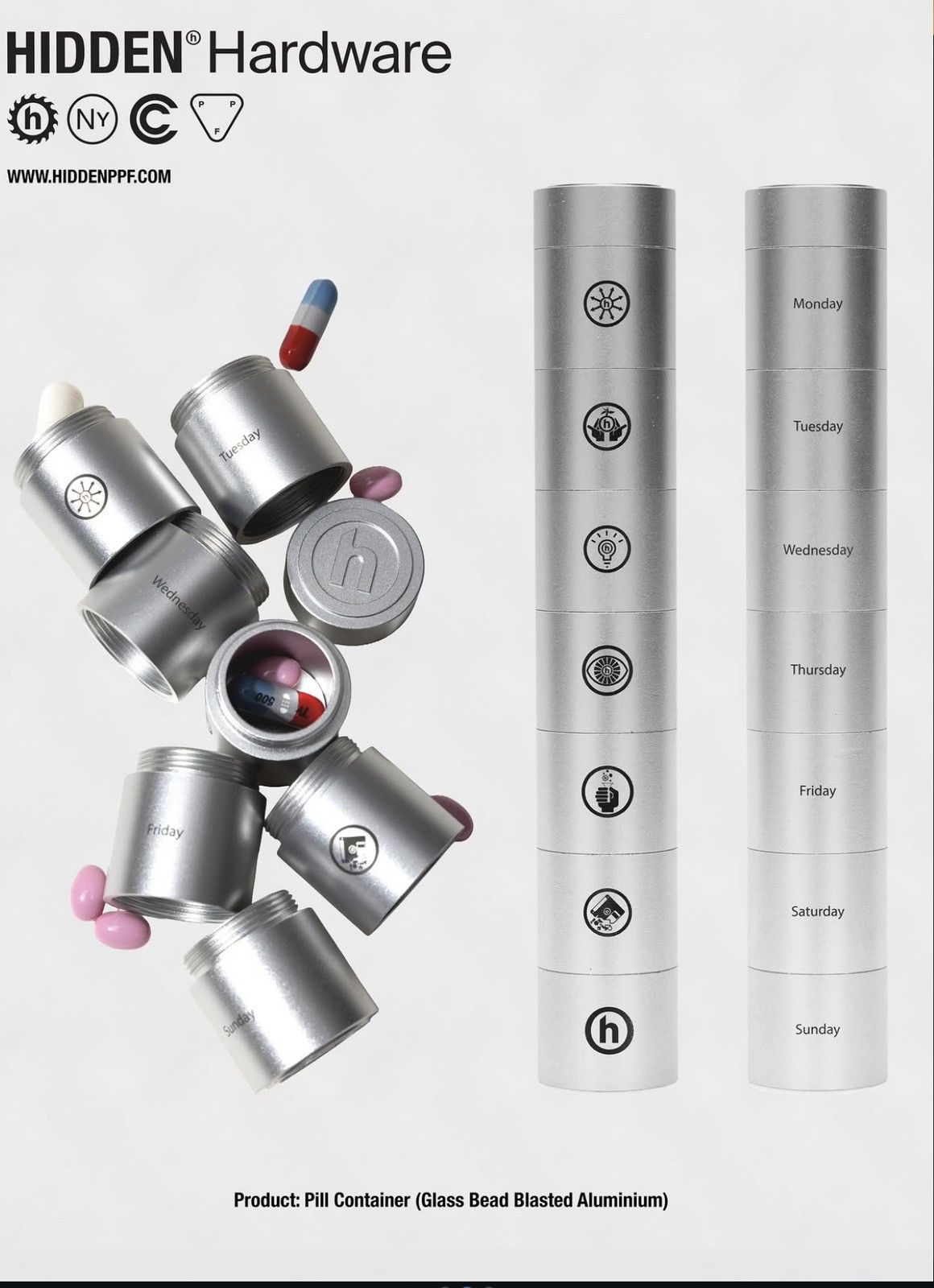 HIDDEN Hidden pill organizer Size ONE SIZE - 1 Thumbnail