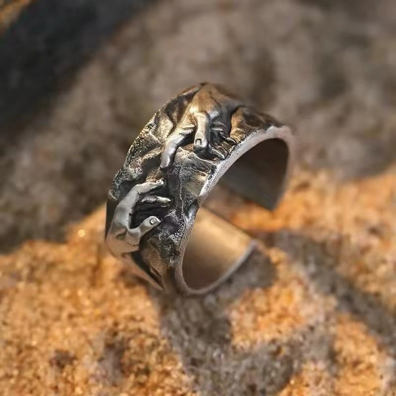 Jewelry Vintage Hands Crave Resizeable Ring Size ONE SIZE - 2 Thumbnail