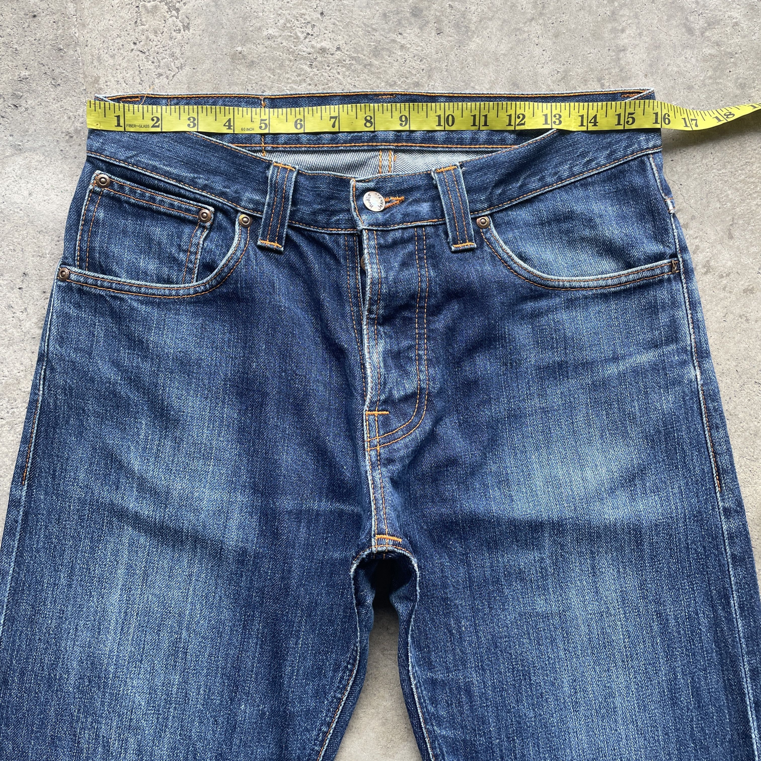 Nudie Jeans W32x31 VINTAGE NUDIE JEANS FLYBUTTON FADED PANTS DENIM Size US 32 / EU 48 - 5 Thumbnail