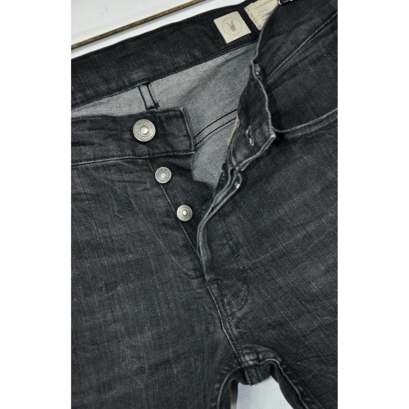 Allsaints AllSaints Print Cigarette Skinny Jeans Men 32 Black 98%Cotton 2%Elastane Slim Stretch Denim Vintage N/A N/A Size US 32 / EU 48 - 5 Thumbnail