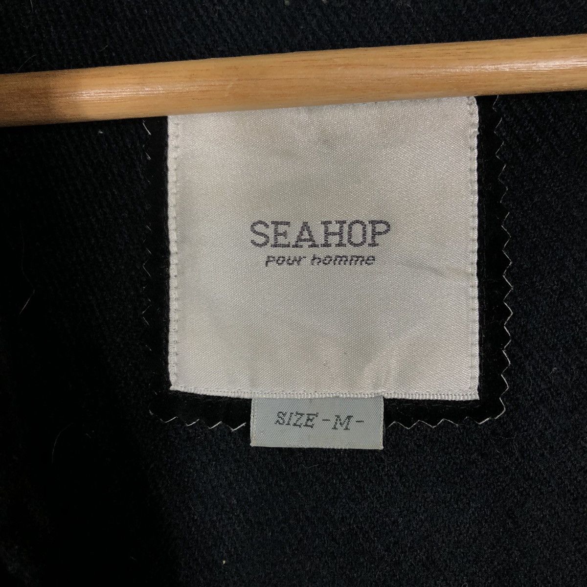 Japanese Brand 🔥Vtg Biker Leather Jacket Seahop Pour Homme Issey Miyake Size US M / EU 48-50 / 2 - 16 Thumbnail