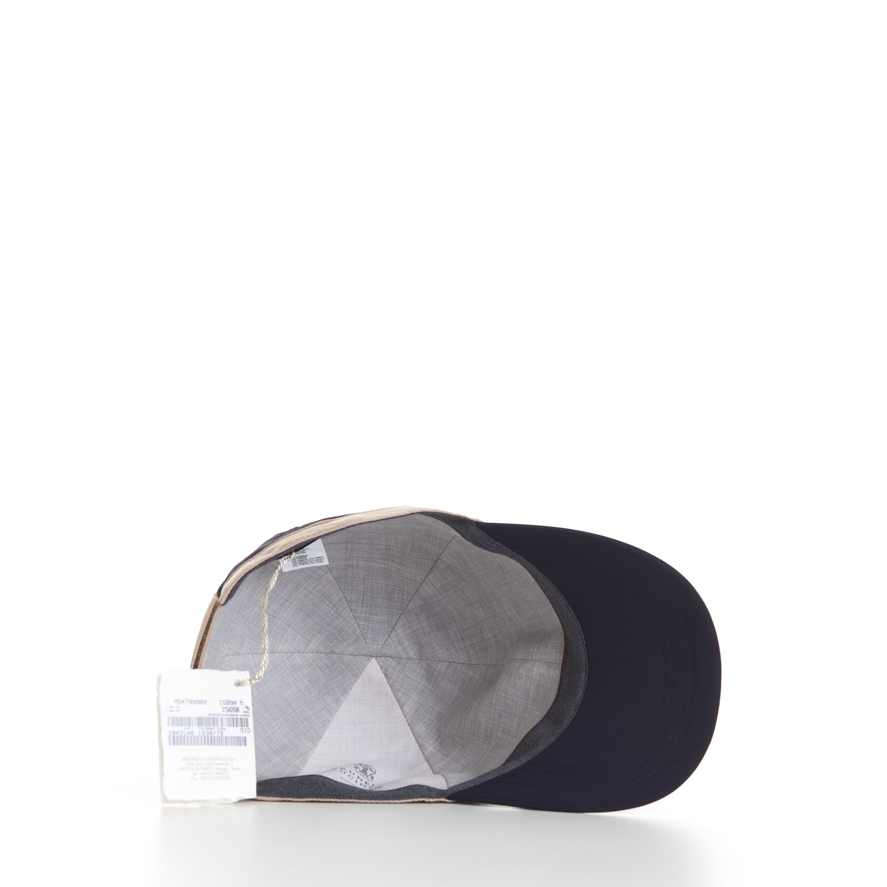 Brunello Cucinelli Water-resistant Microfiber Baseball Cap With Contrast Detail Size ONE SIZE - 8 Thumbnail
