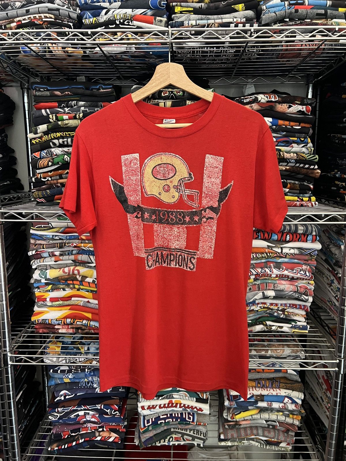 Champion 1988 San Francisco 49ers Super Bowl NFL Champions 80s Tee Size US L / EU 52-54 / 3 - 1 Thumbnail