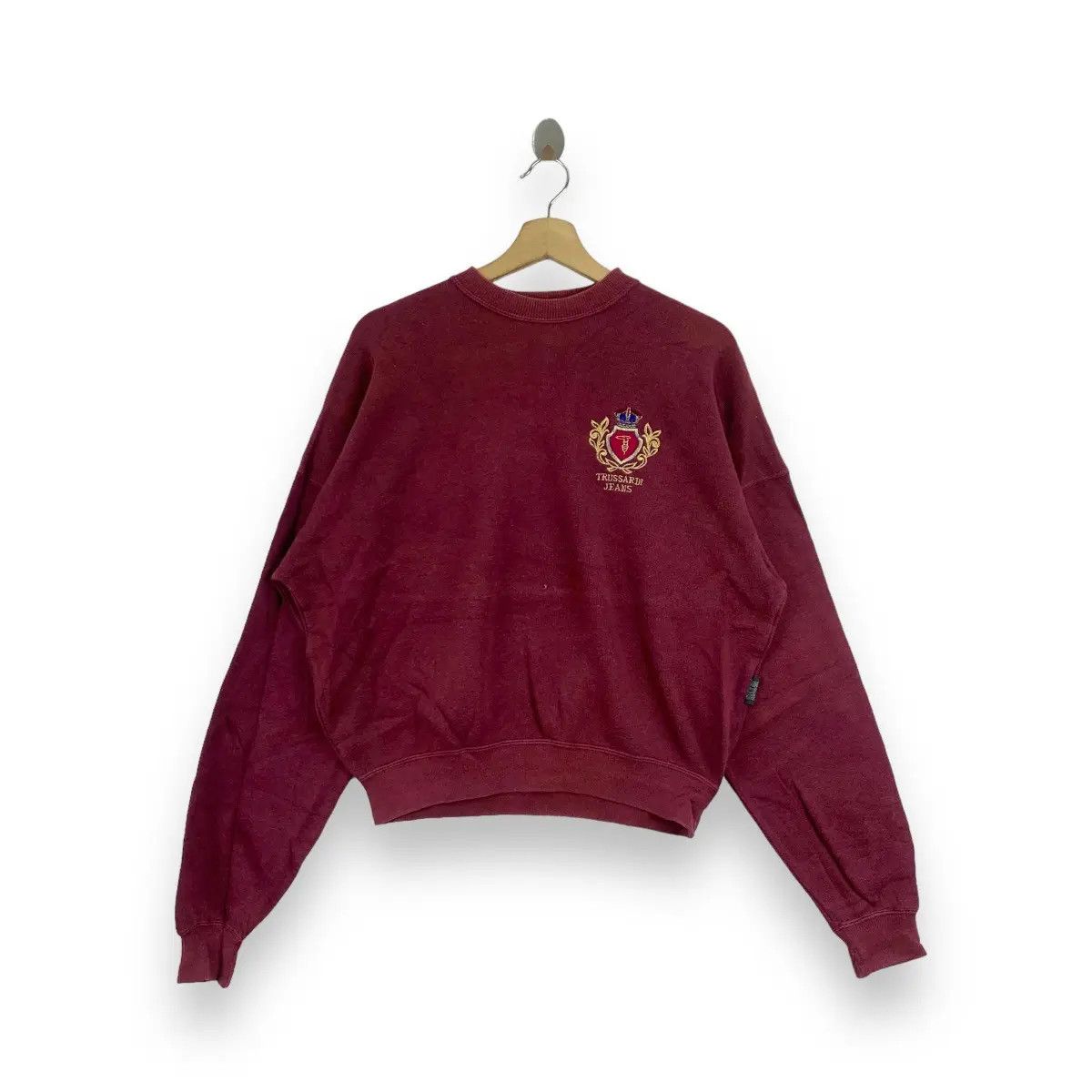 Trussardi Vintage TRUSSARDI JEANS ITALY Embroidered Sweatshirt Size US XL / EU 56 / 4 - 1 Thumbnail