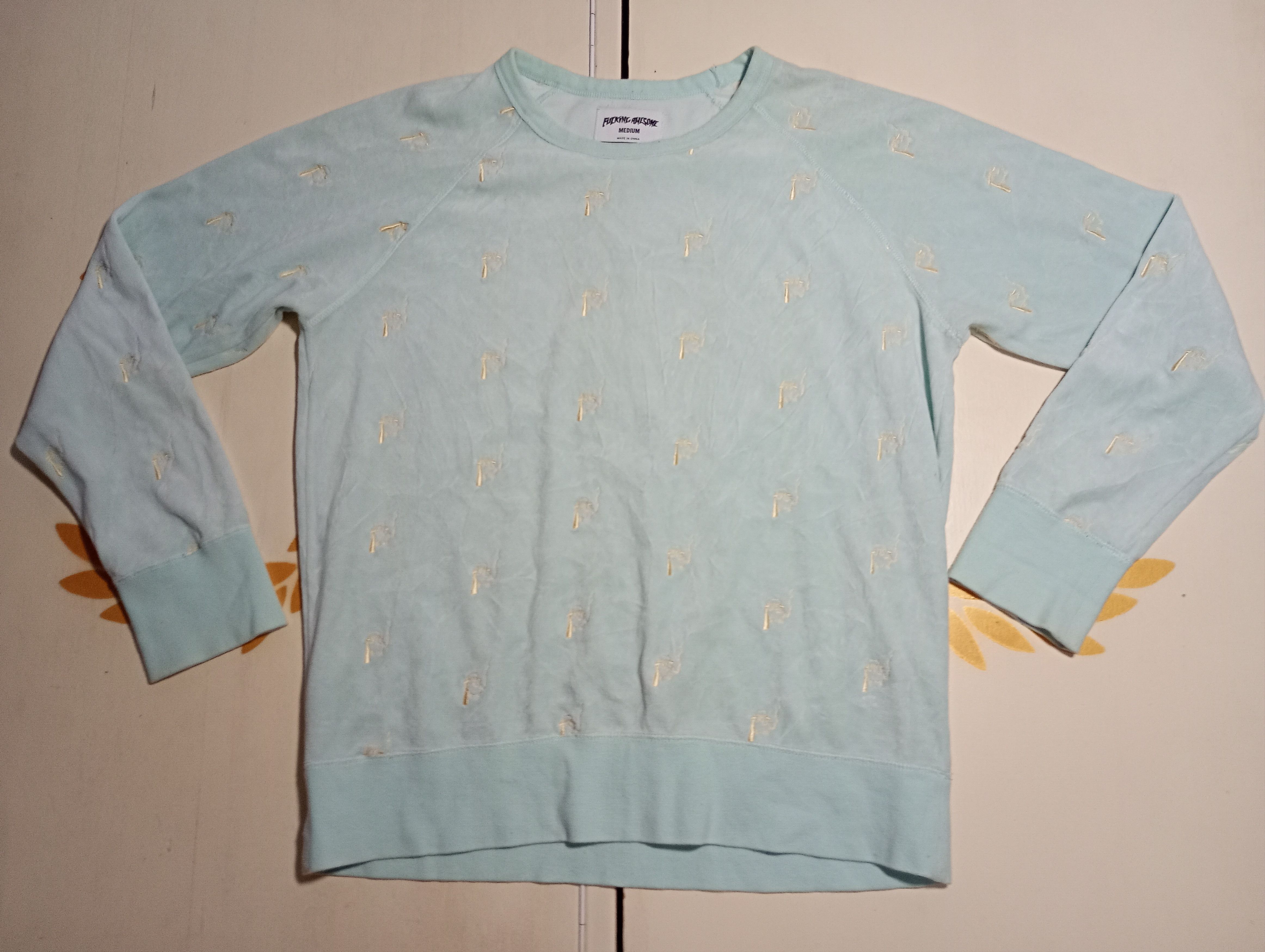Fucking Awesome Fucking Awesome Velor All Print Sweatshirt Y2K Size US M / EU 48-50 / 2 - 1 Thumbnail
