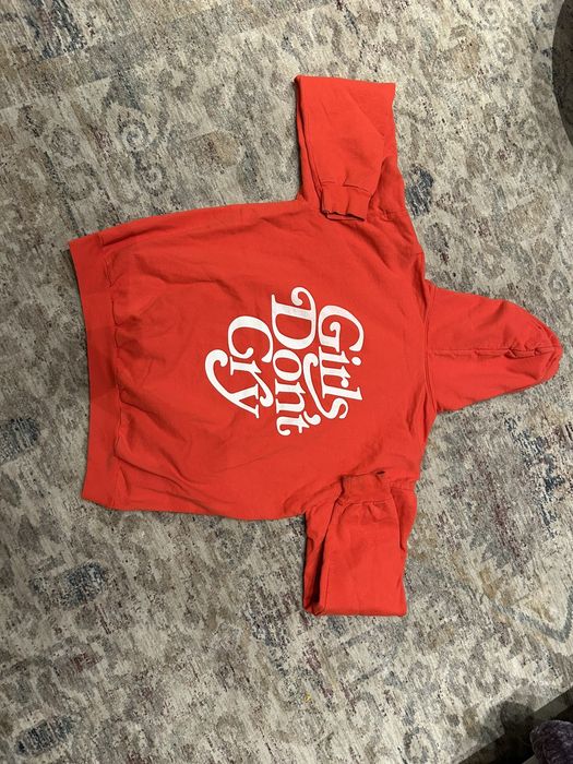 Girls Dont Cry Red Girls Don’t Cry Hoodie Grailed