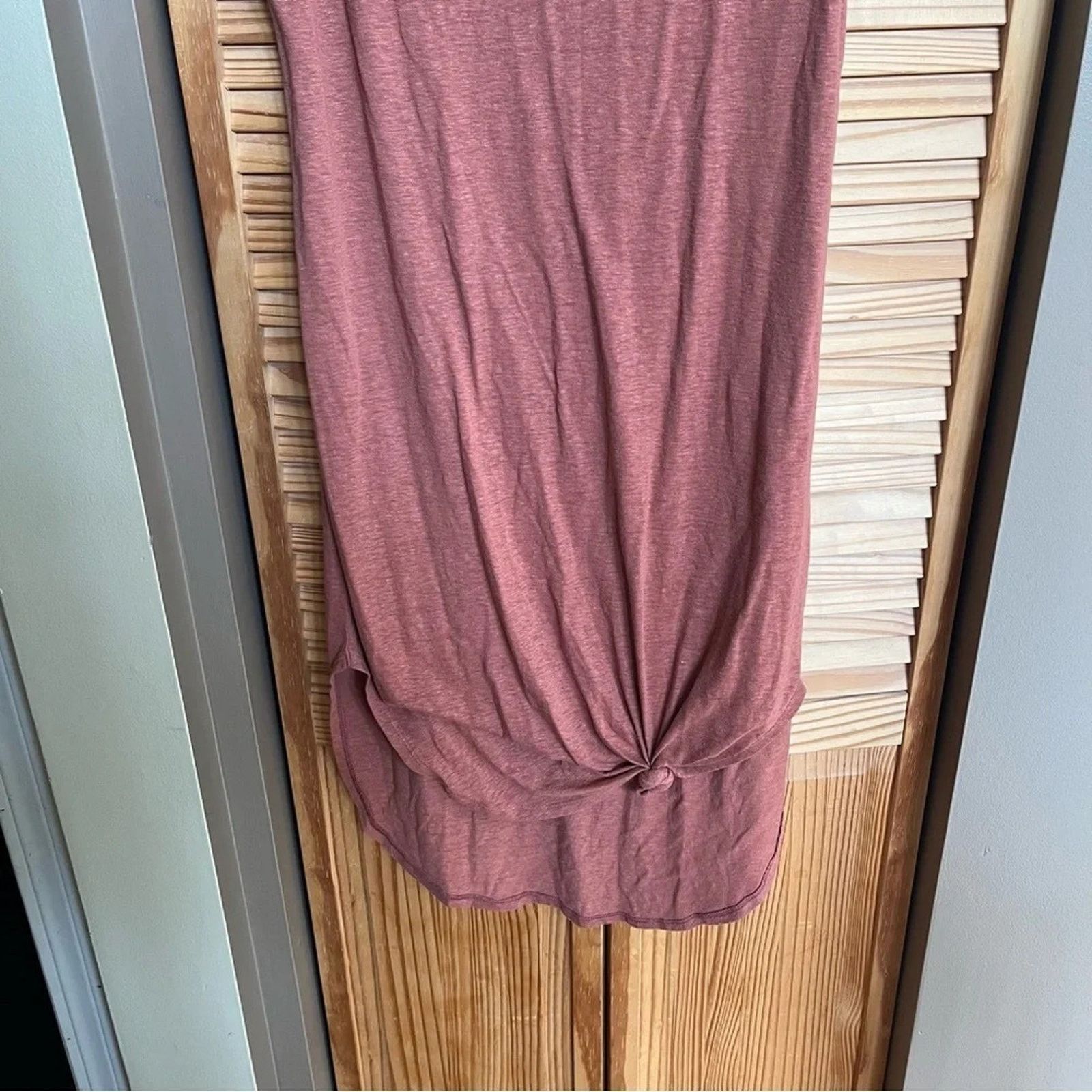 Other Aerie Dress Sz M Red Tank Scoop Neck Sleeveless Linen Midi Size M / US 6-8 / IT 42-44 - 3 Thumbnail