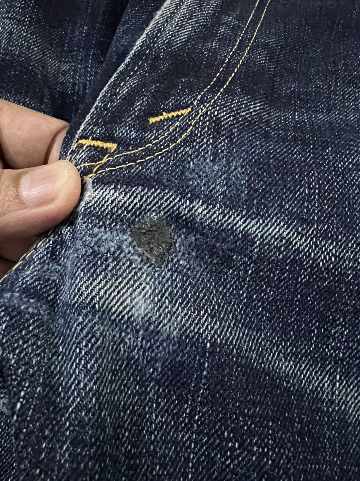 Japanese Brand × The Flat Head × Vintage VINTAGE THE FLAT HEAD DISTRESSED SELVEDGE JEANS Size US 29 - 6 Thumbnail