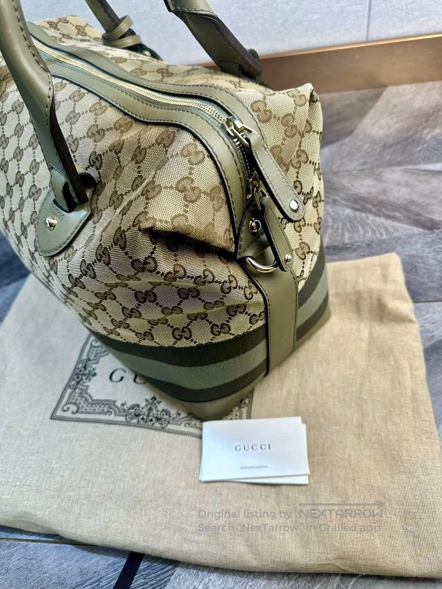 Gucci Gucci Classic Boston GG Monogram Green. Size ONE SIZE - 6 Thumbnail