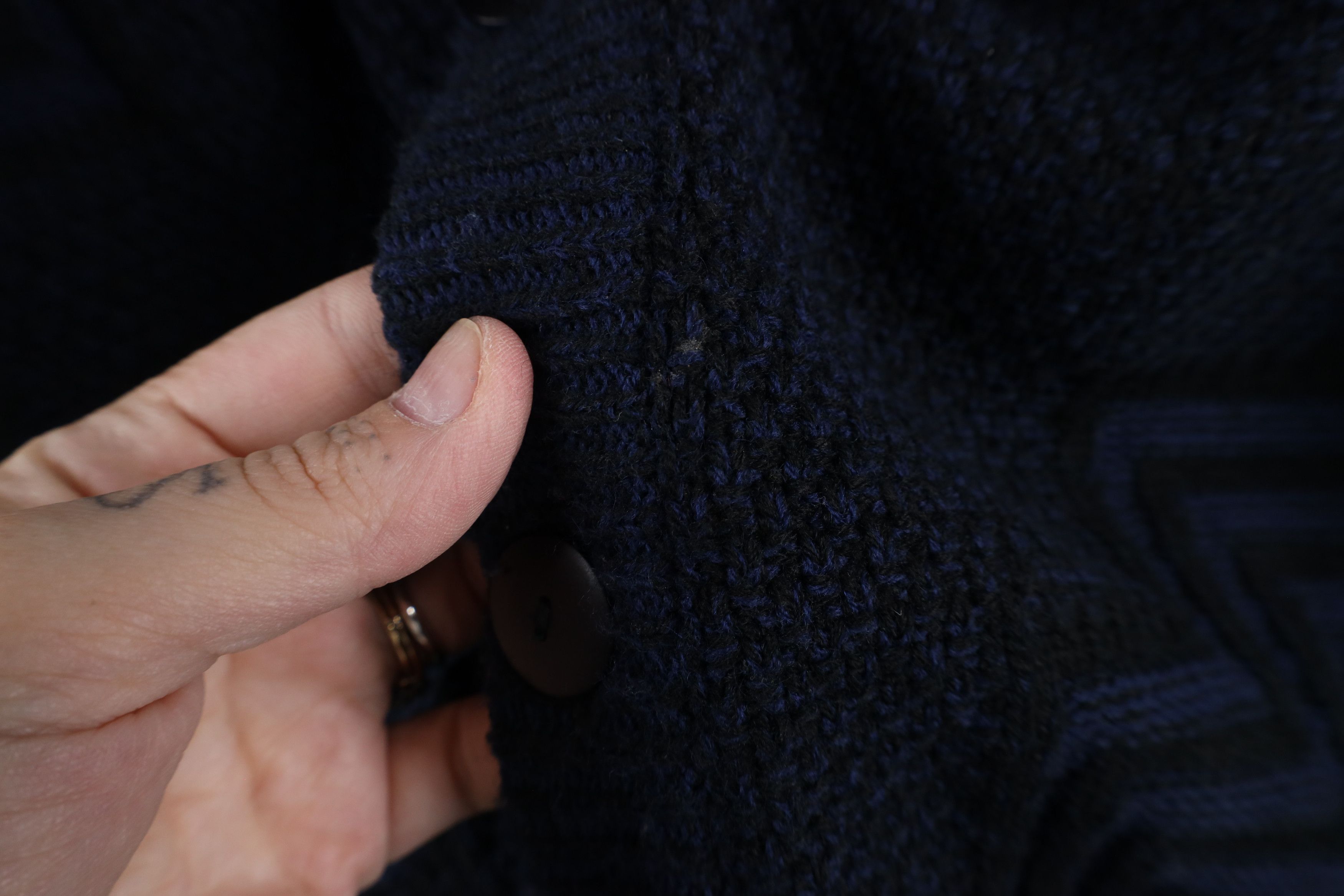 Vintage Vintage 90s Streetwear Chunky Knit Cardigan Sweater Size US M / EU 48-50 / 2 - 6 Thumbnail