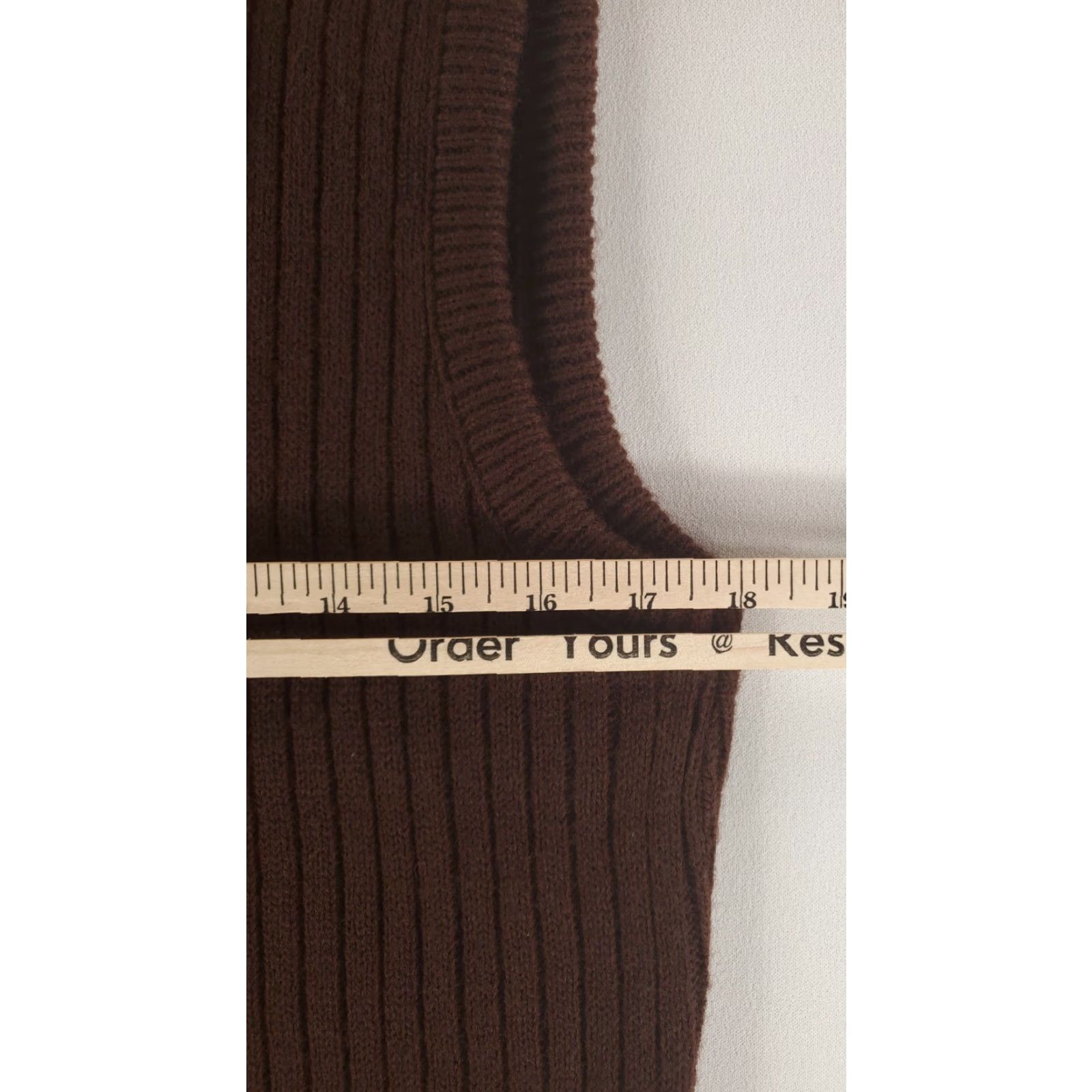 Vintage Robert Bruce Grubb Stuff Wool Cardigan Sweater Vest Brown Mens XL Size US XL / EU 56 / 4 - 4 Thumbnail